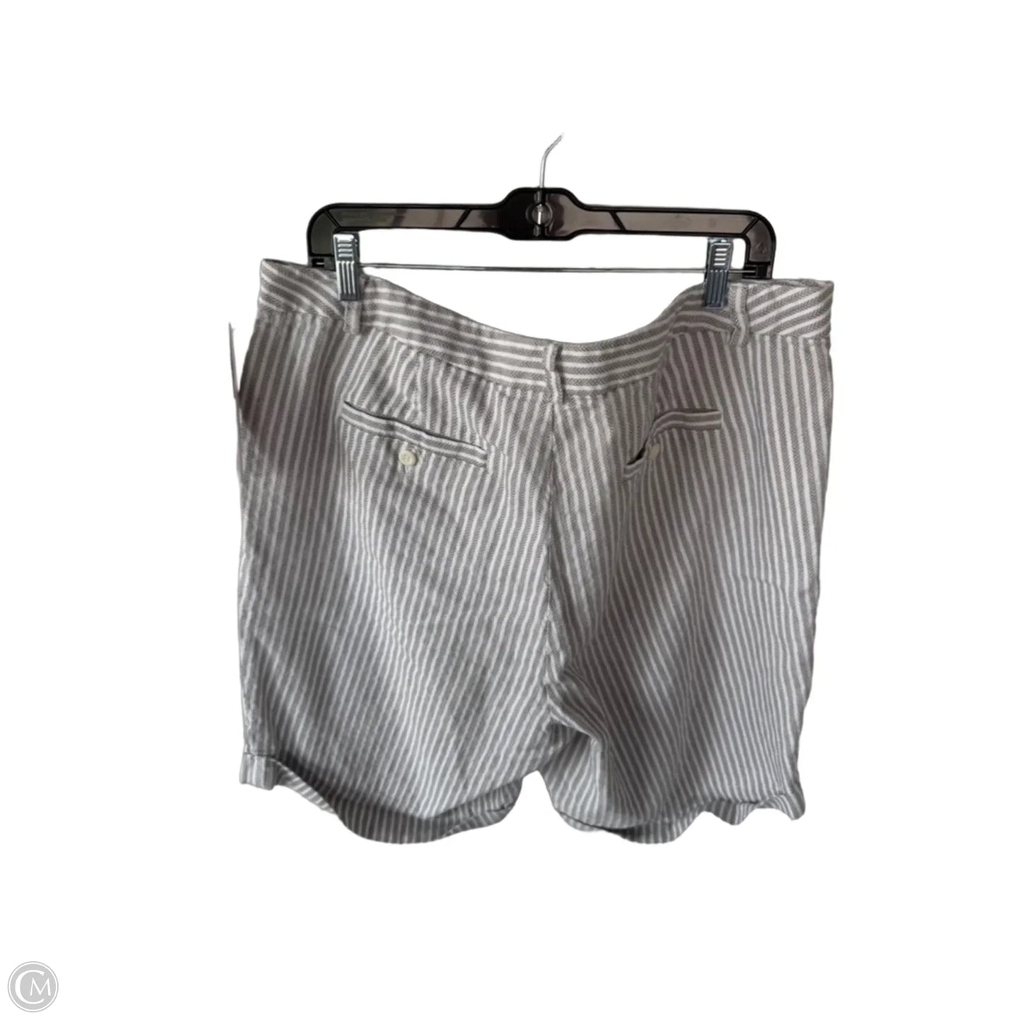 Shorts By Inc In Grey & White, Size: 18