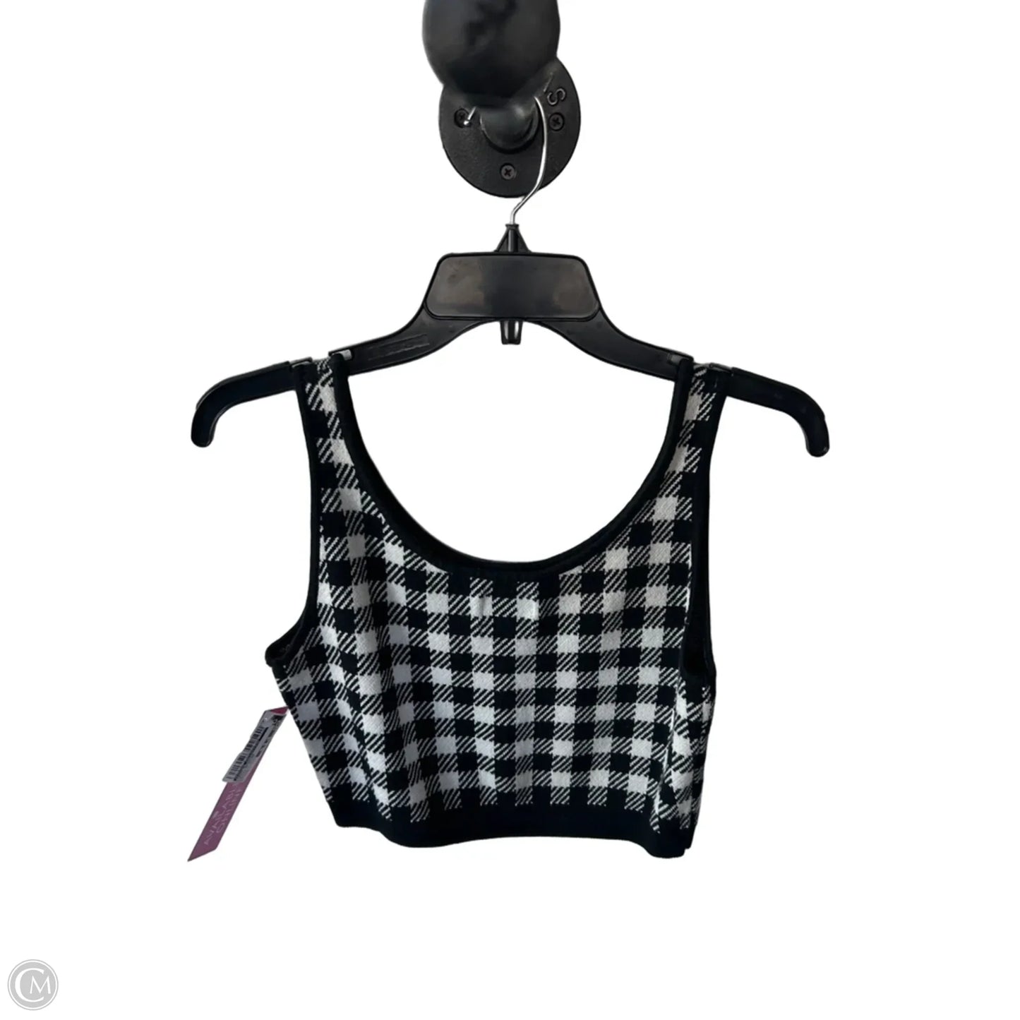 Vest Sweater By Future Collective In Black & White, Size: M
