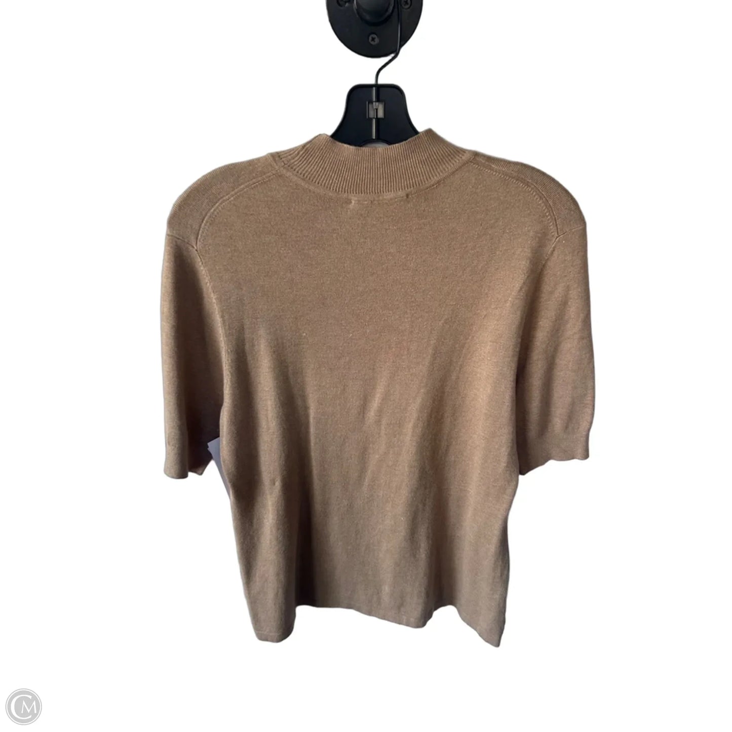 Sweater Short Sleeve By Coldwater Creek In Brown, Size: M