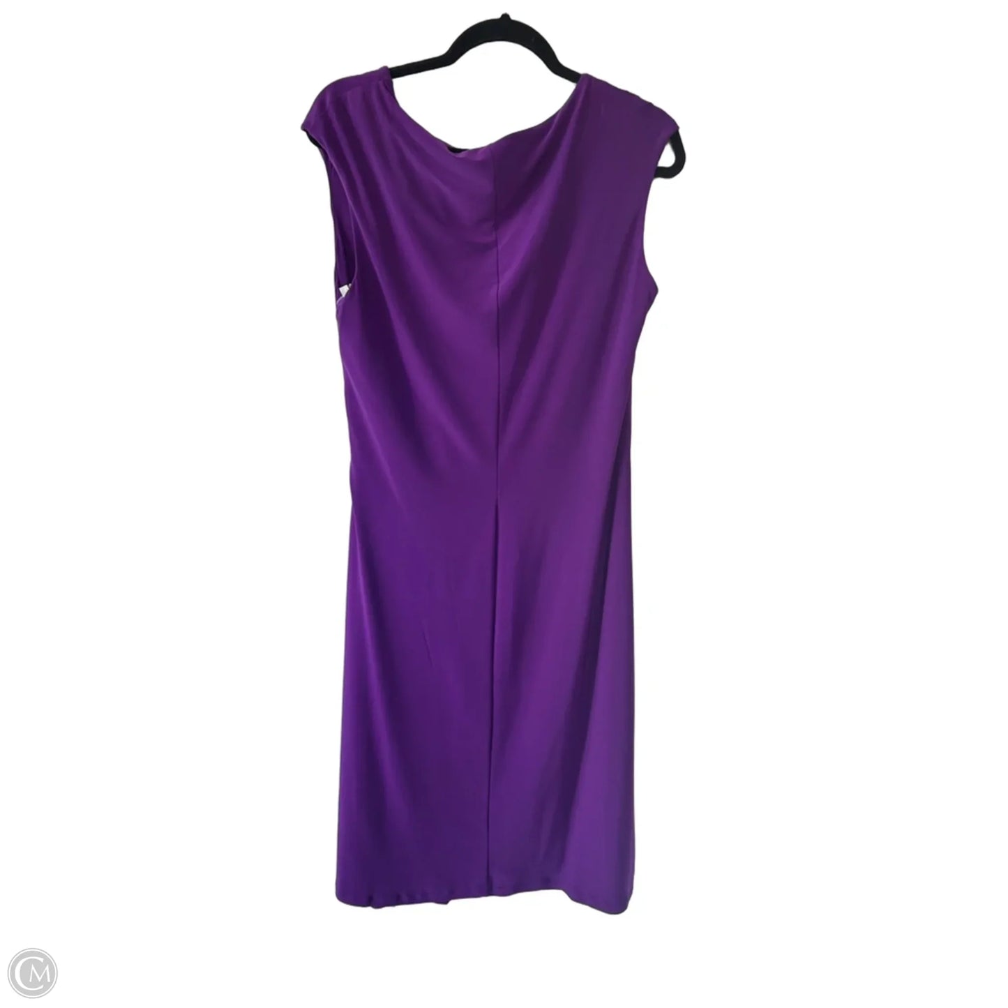 Dress Party Midi By Lauren By Ralph Lauren In Purple, Size: Xl