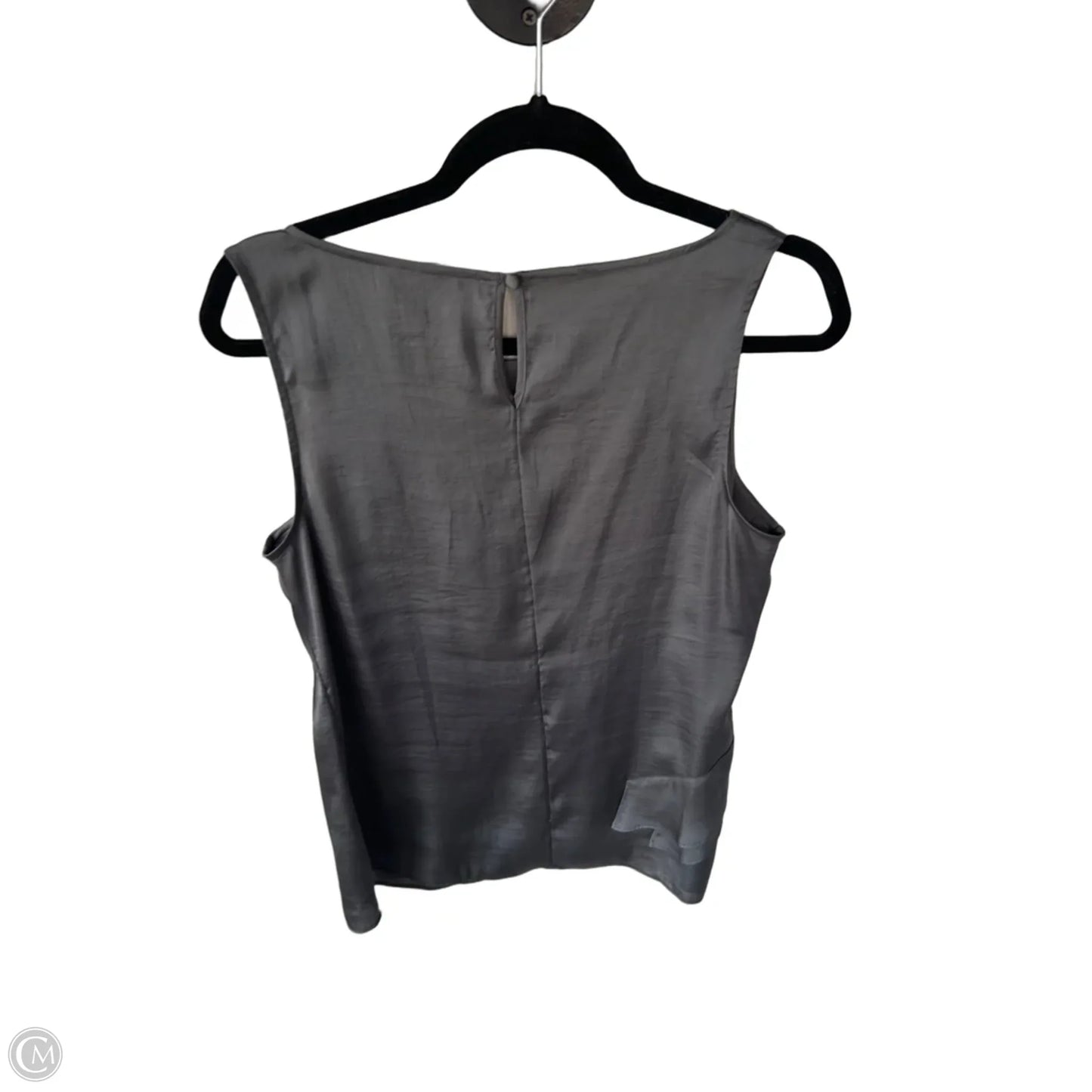 Blouse Sleeveless By Banana Republic In Grey, Size: M