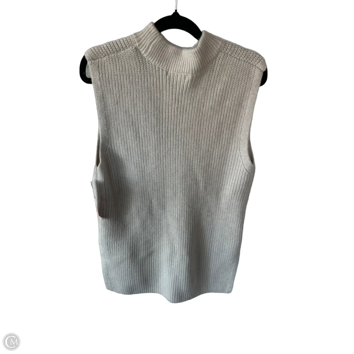 Vest Sweater By H&m In Cream, Size: Xs