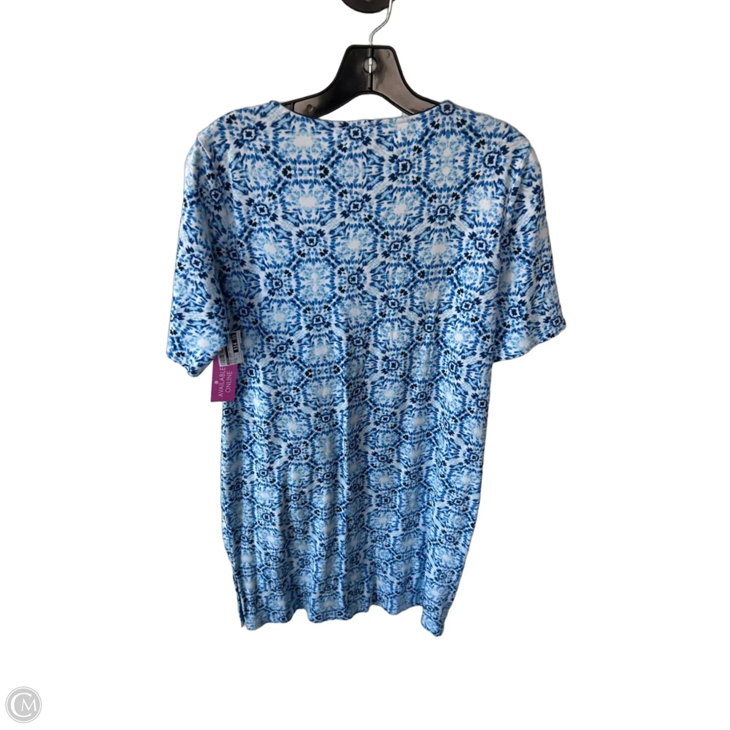 Dress Casual Short By Chicos In Blue & White, Size: M