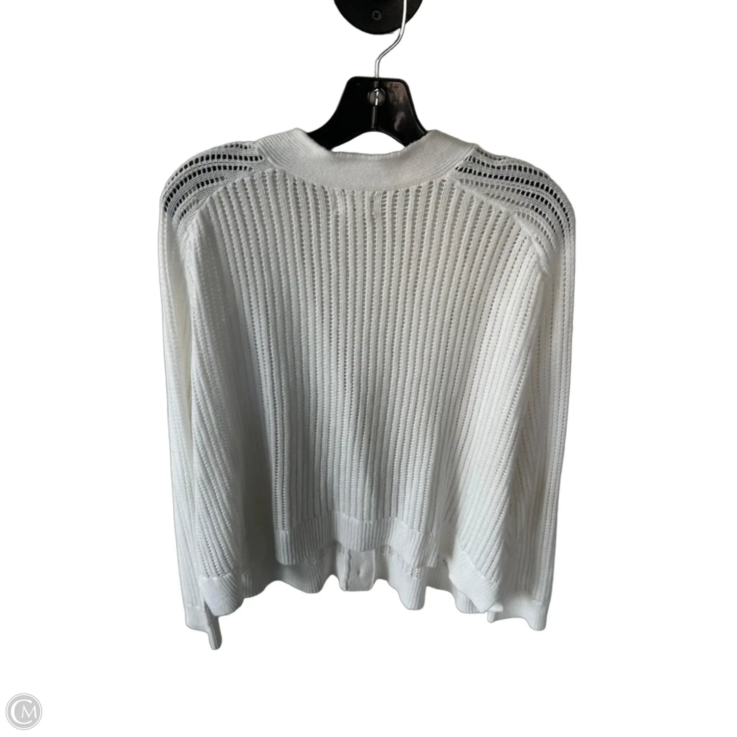 Sweater Cardigan By Caslon In White, Size: Xl