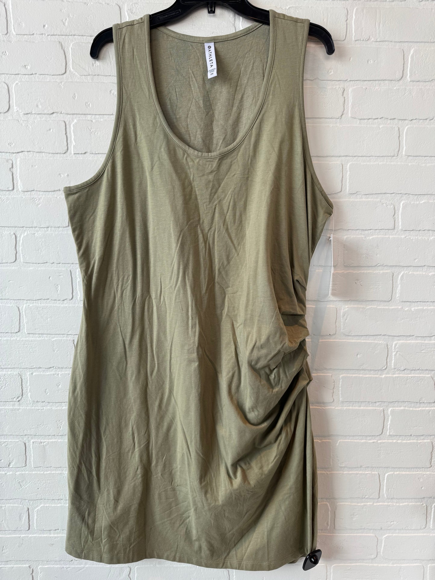 Athletic Dress By Athleta In Green, Size: 2x
