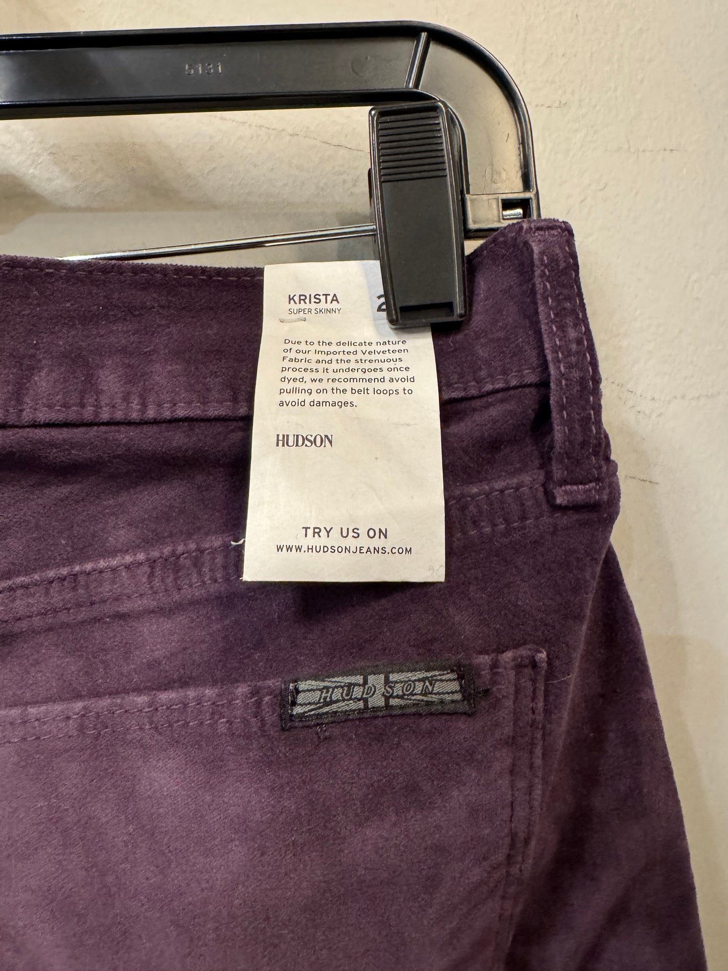 Pants Corduroy By Hudson In Purple, Size: 2