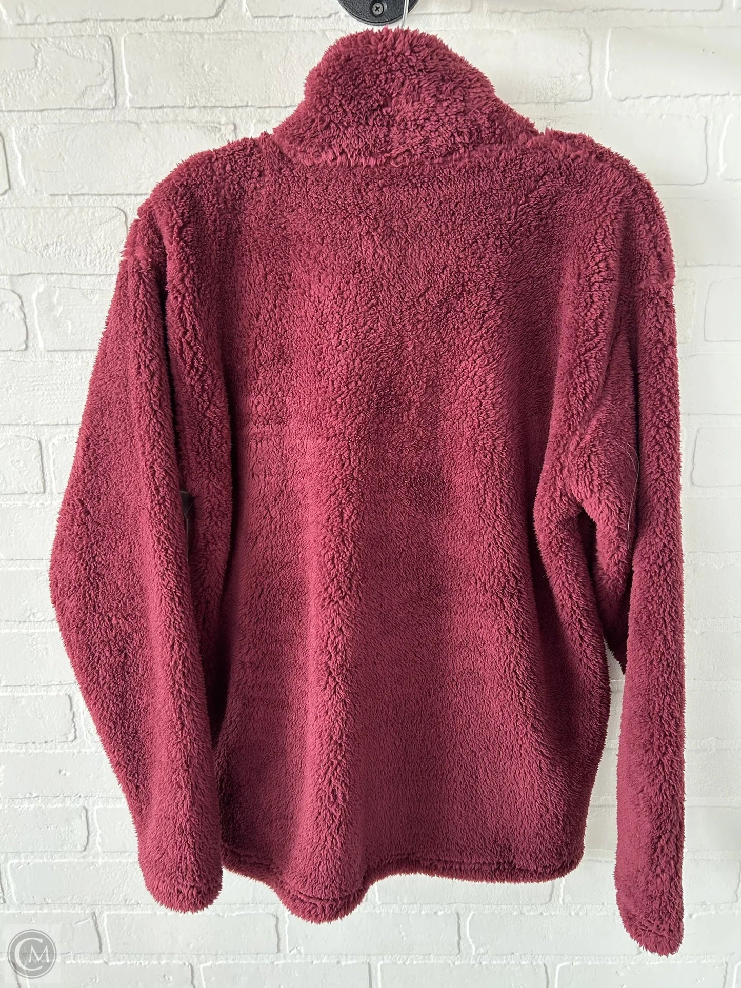 Jacket Fleece By Eddie Bauer In Red, Size: M