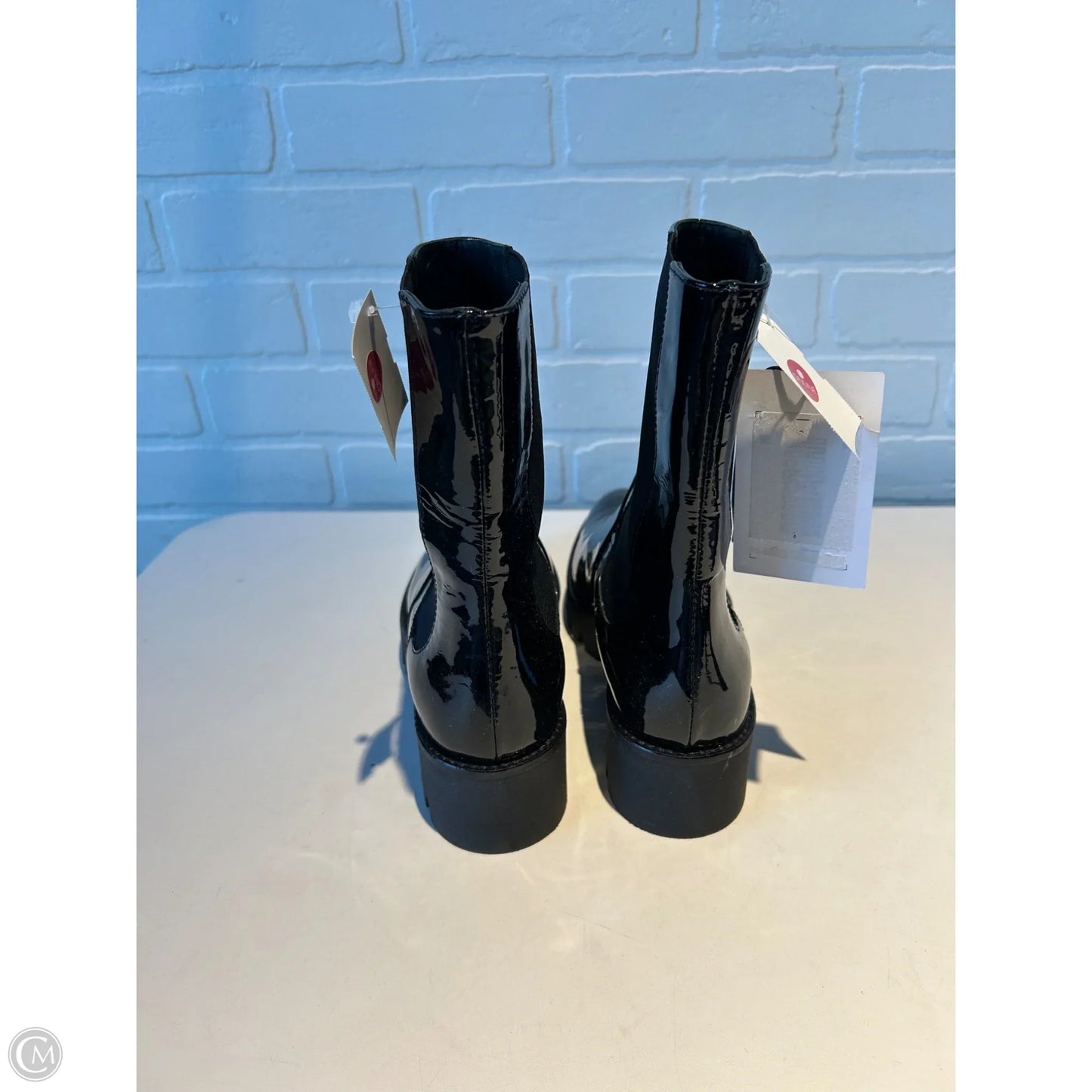 Boots Mid-calf Flats By Theory In Black, Size: 8.5