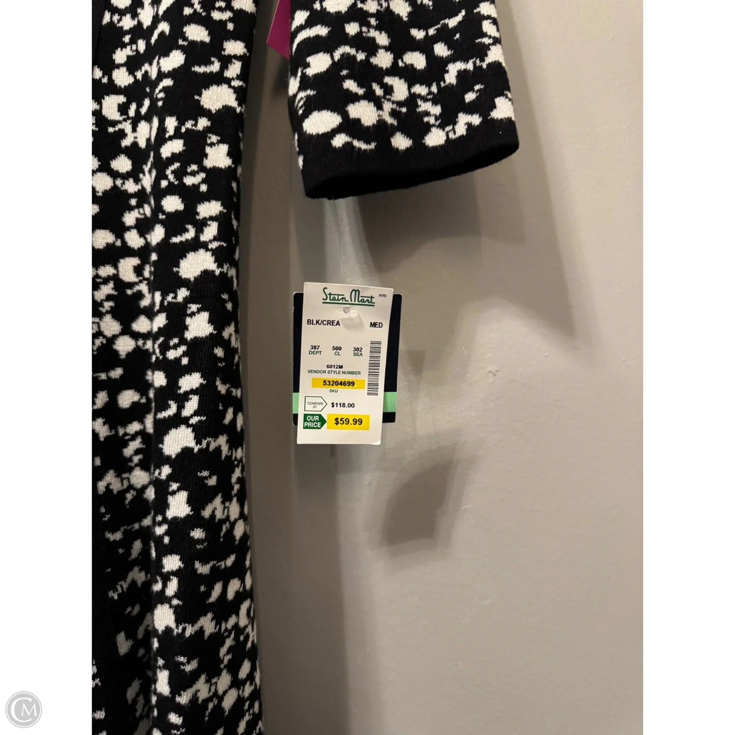 Dress Work By Just Taylor In Black & White, Size: M