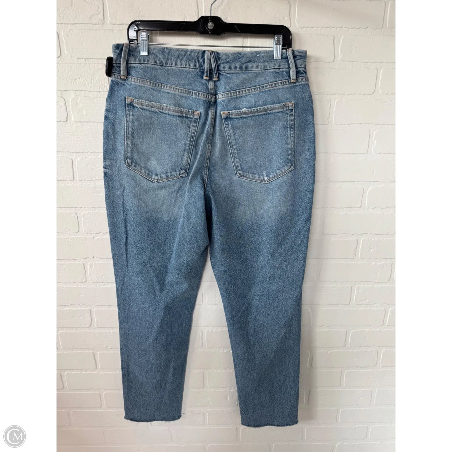 Jeans Straight By Good American In Blue Denim, Size: 6