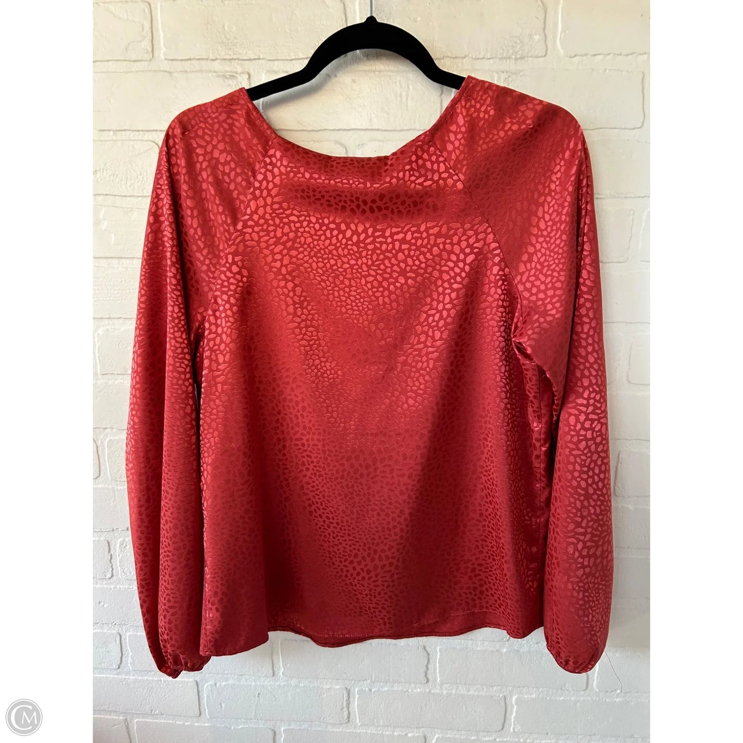 Top Long Sleeve By White House Black Market In Red, Size: S