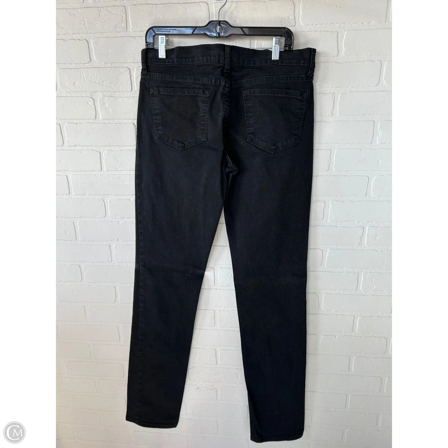Jeans Straight By Old Navy In Black Denim, Size: 10l
