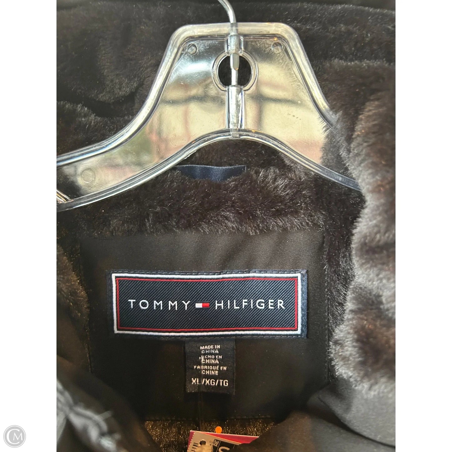 Coat Parka By Tommy Hilfiger In Black, Size: Xl