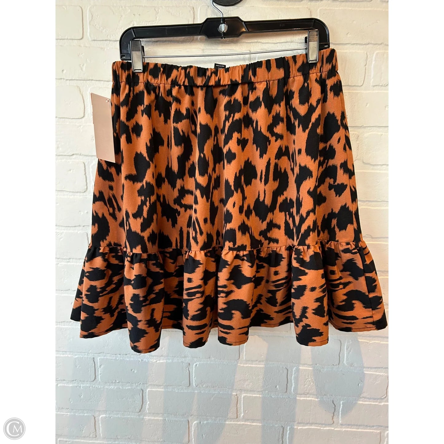 Skirt Mini & Short By Shein In Black & Brown, Size: 16