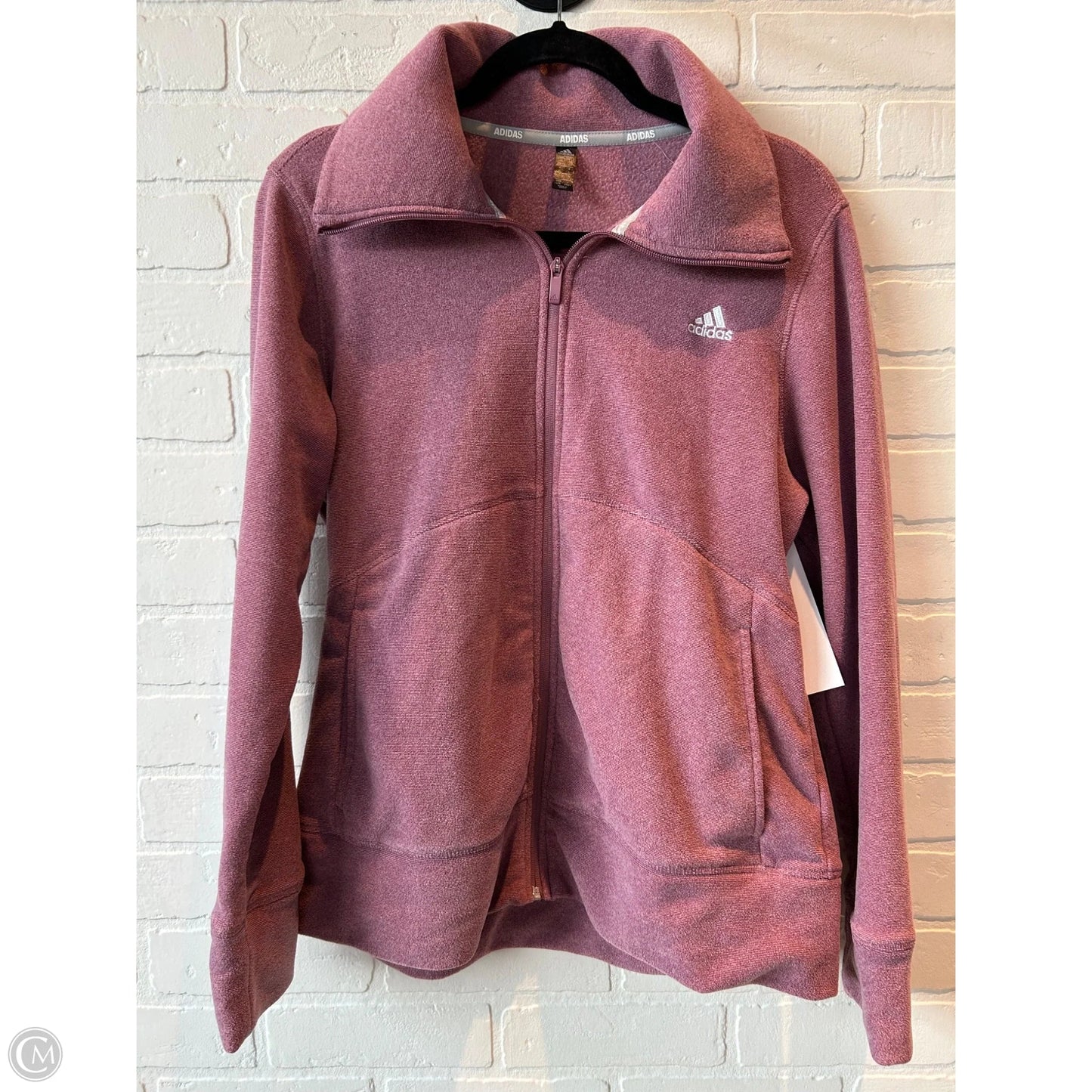 Jacket Fleece By Adidas In Red, Size: L