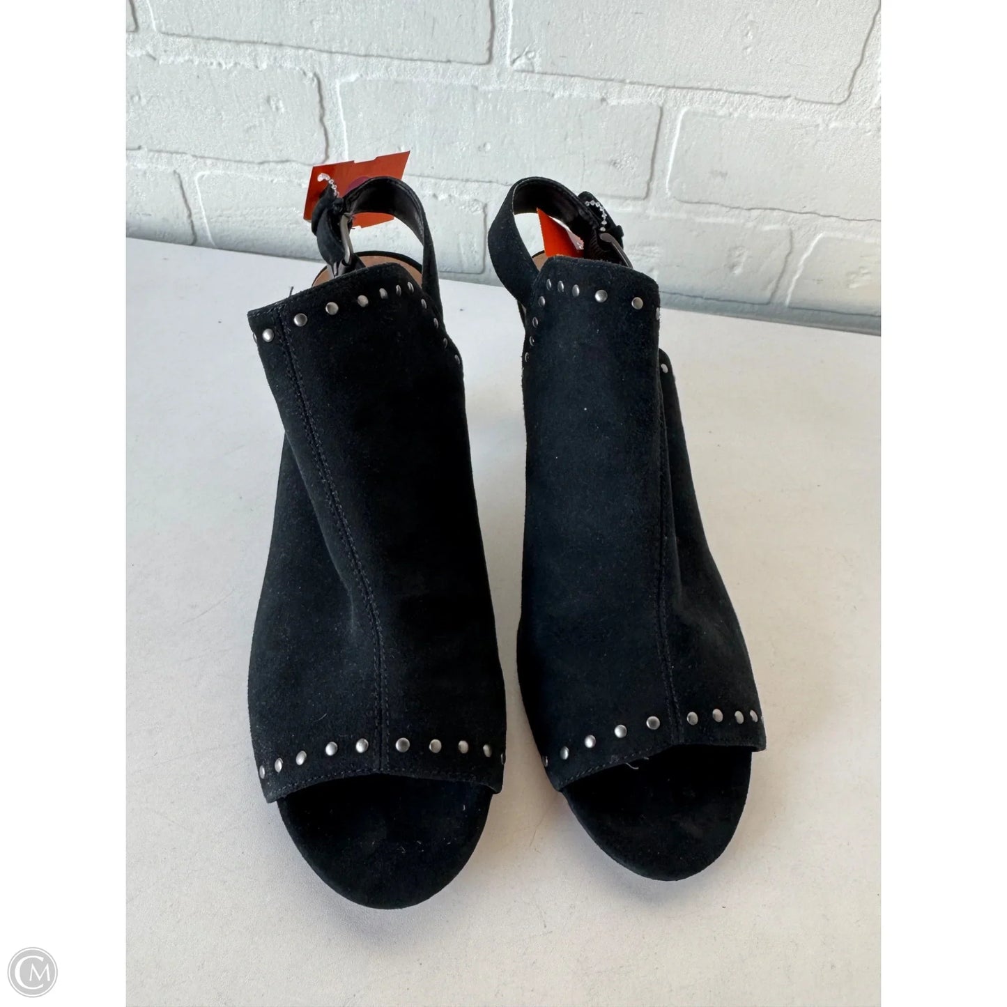 Sandals Heels Block By Tahari By Arthur Levine In Black, Size: 9