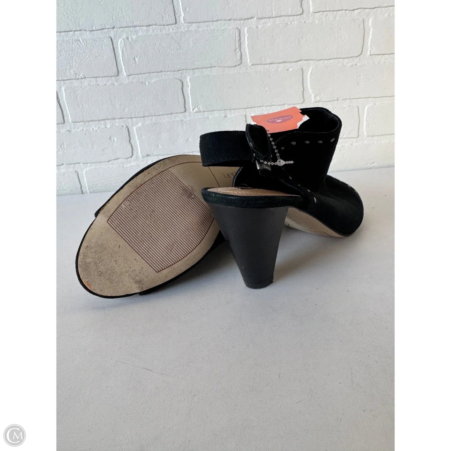 Sandals Heels Block By Tahari By Arthur Levine In Black, Size: 9