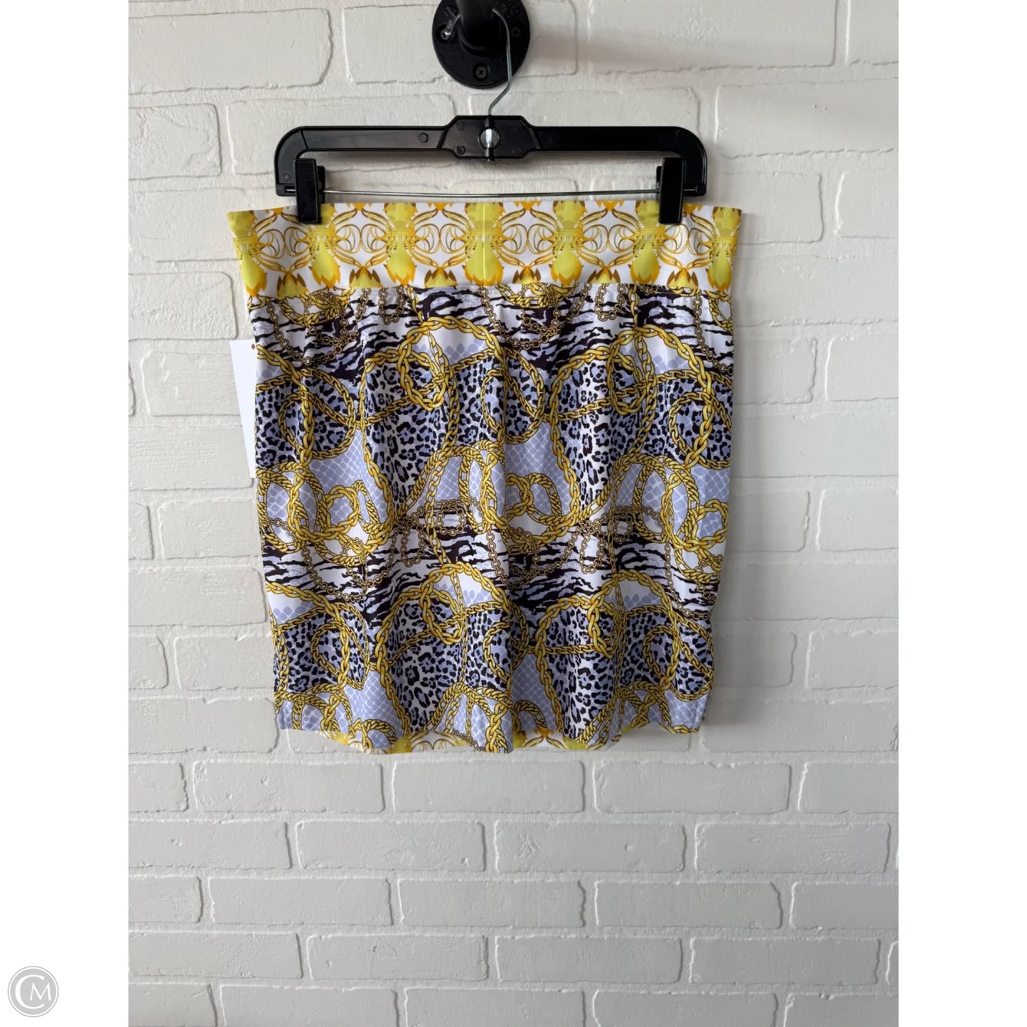 Athletic Skort By Clothes Mentor In Purple & Yellow, Size: 16