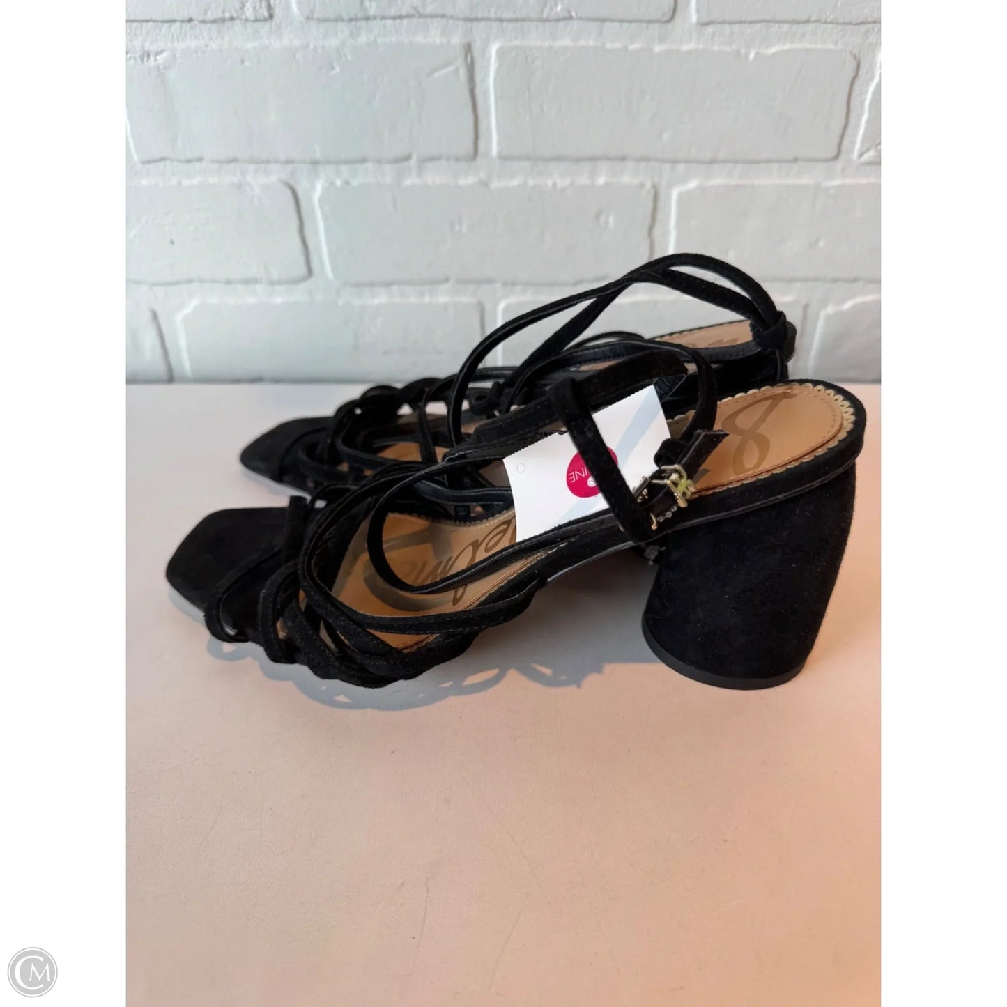 Sandals Heels Block By Sam Edelman In Black, Size: 9