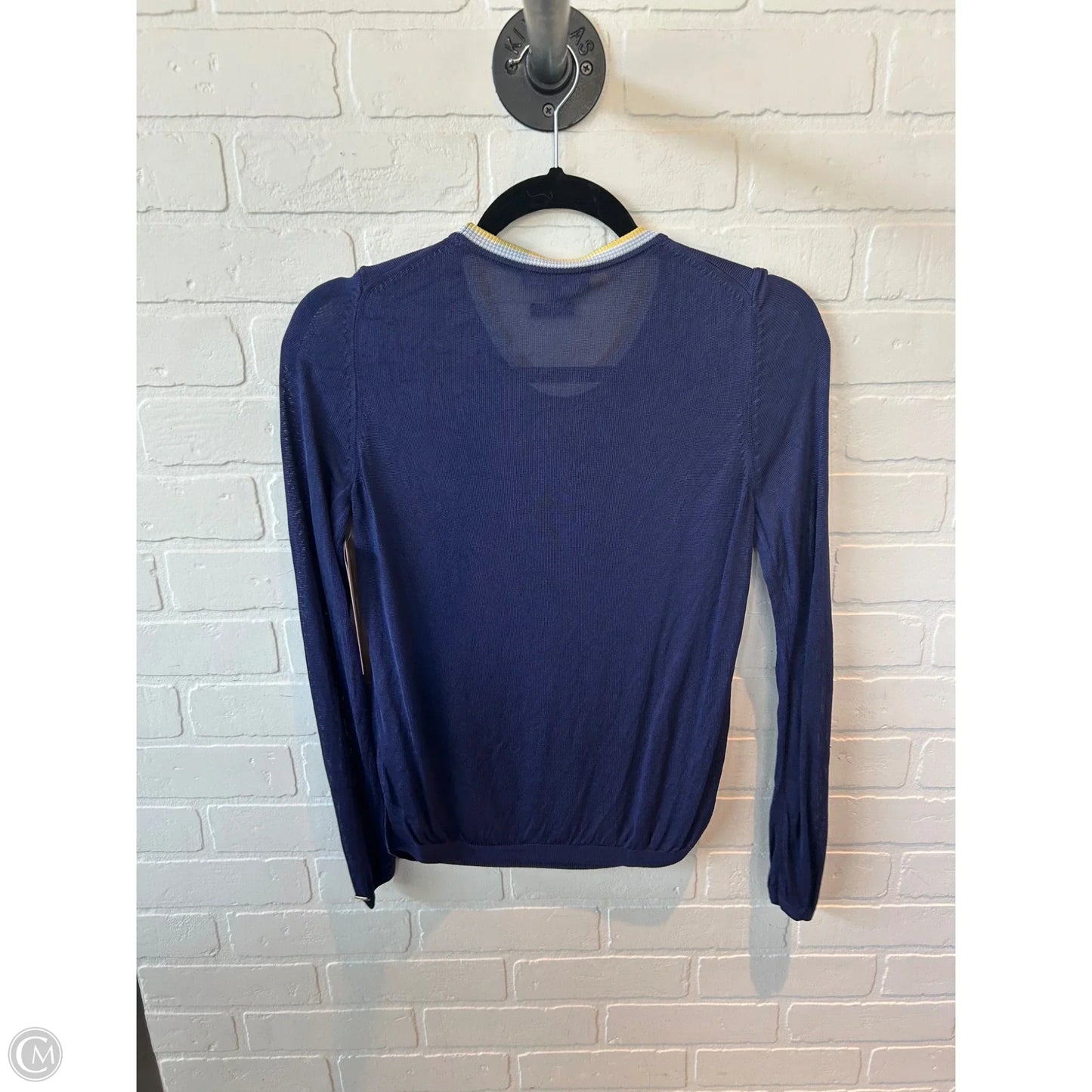 Sweater By Tommy Hilfiger In Blue & Yellow, Size: S