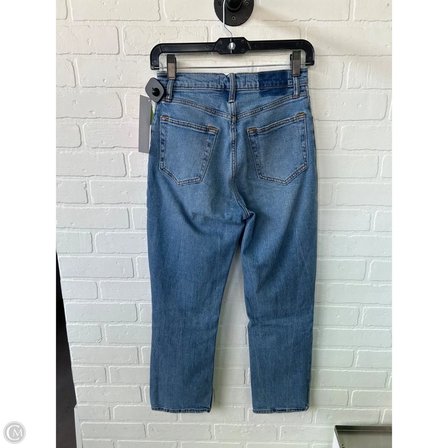 Jeans Straight By Abercrombie And Fitch In Blue Denim, Size: 0
