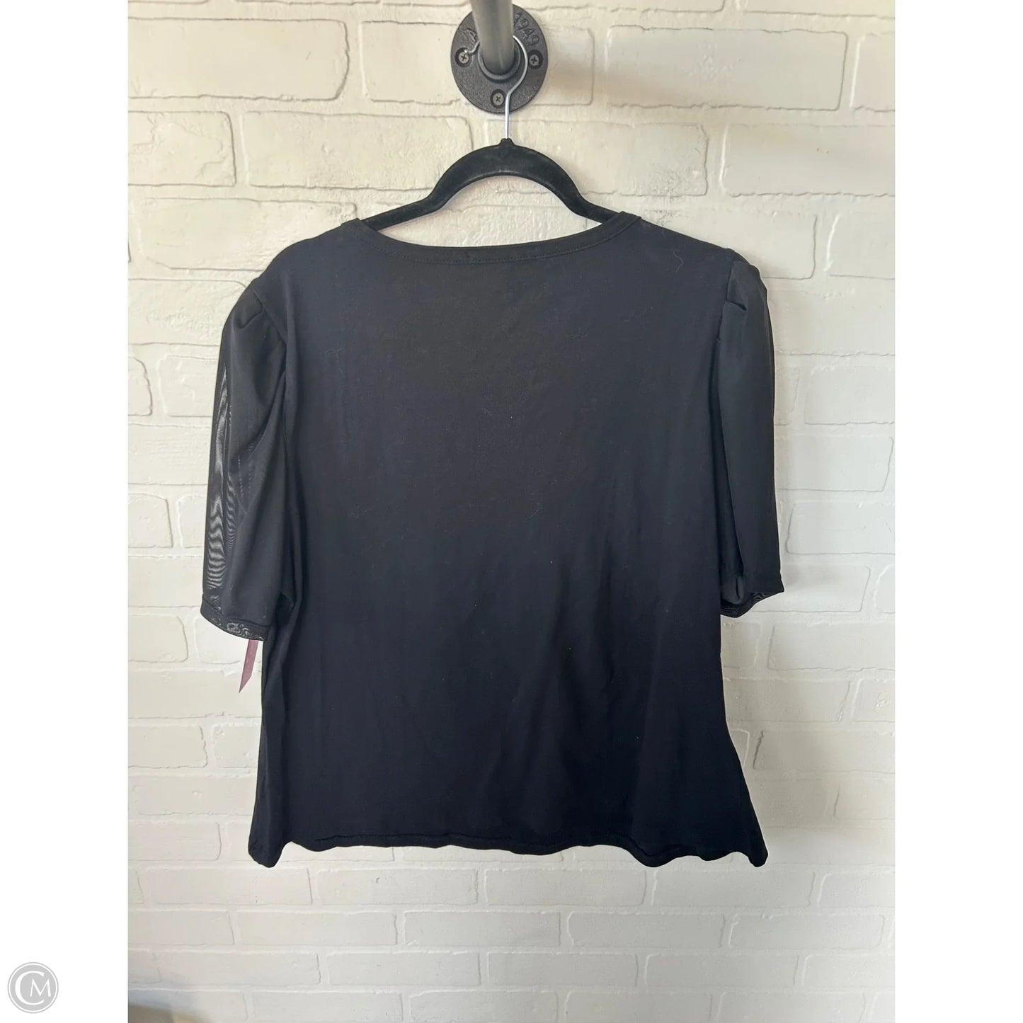 Top Short Sleeve By Clothes Mentor In Black, Size: 2x