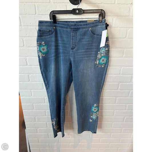 Jeans Boyfriend By Chicos In Blue Denim, Size: 12