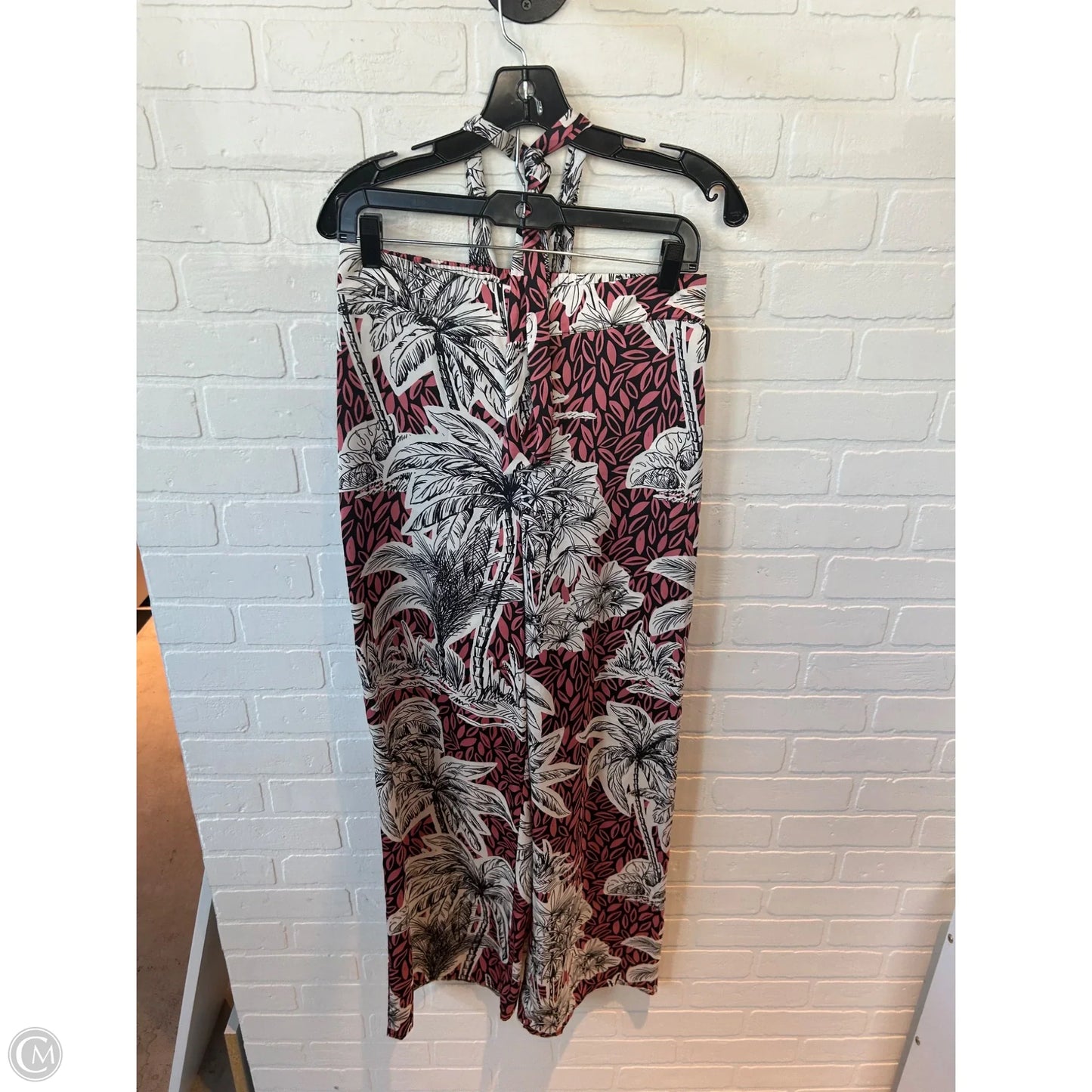 Pants Set 2pc By Rachel Zoe In Black & Pink, Size: S