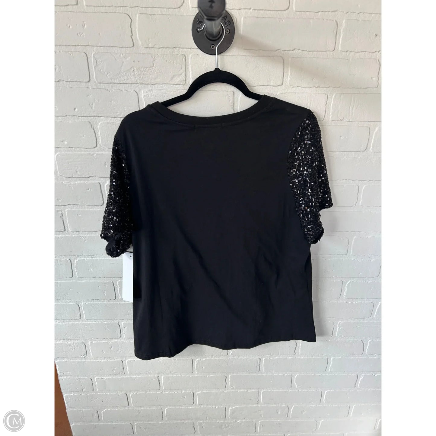Top Short Sleeve Designer By Rebecca Minkoff In Black, Size: 1x