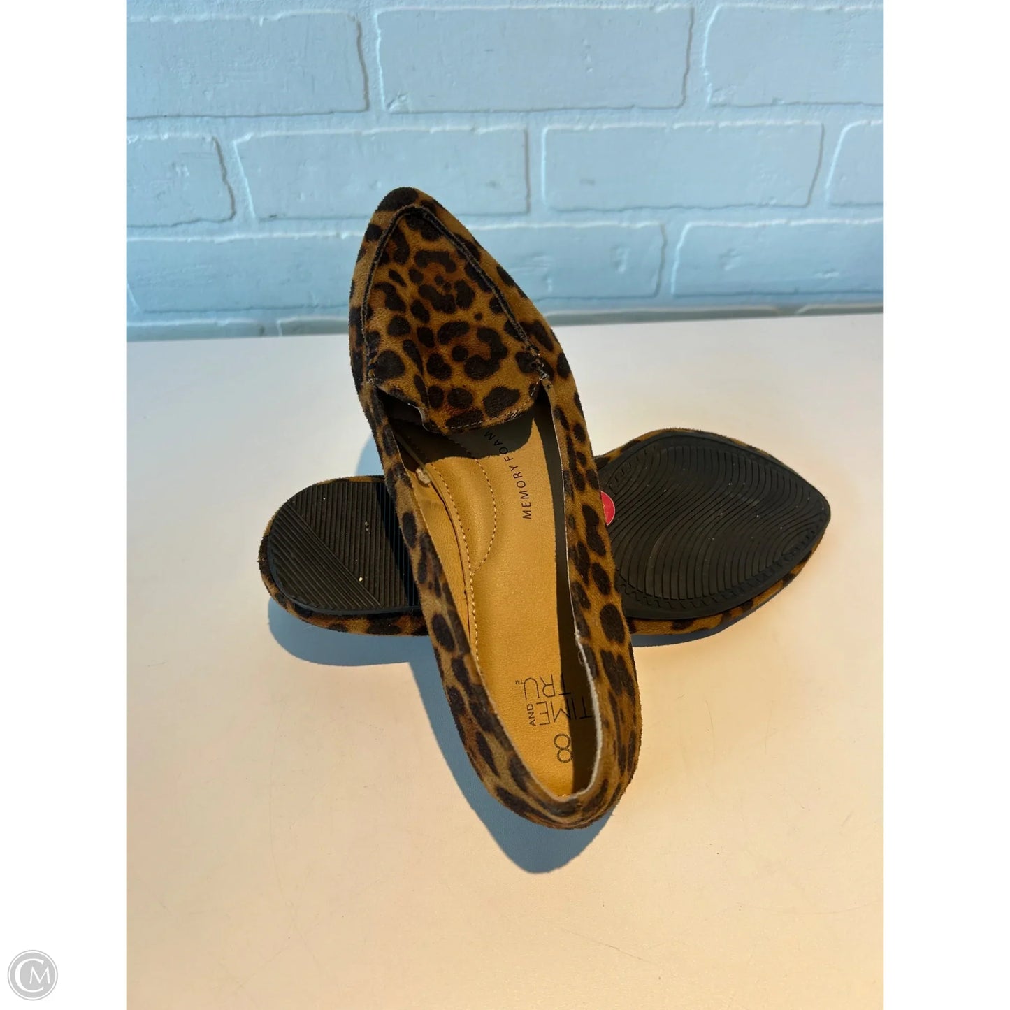 Shoes Flats By Time And Tru In Animal Print, Size: 8