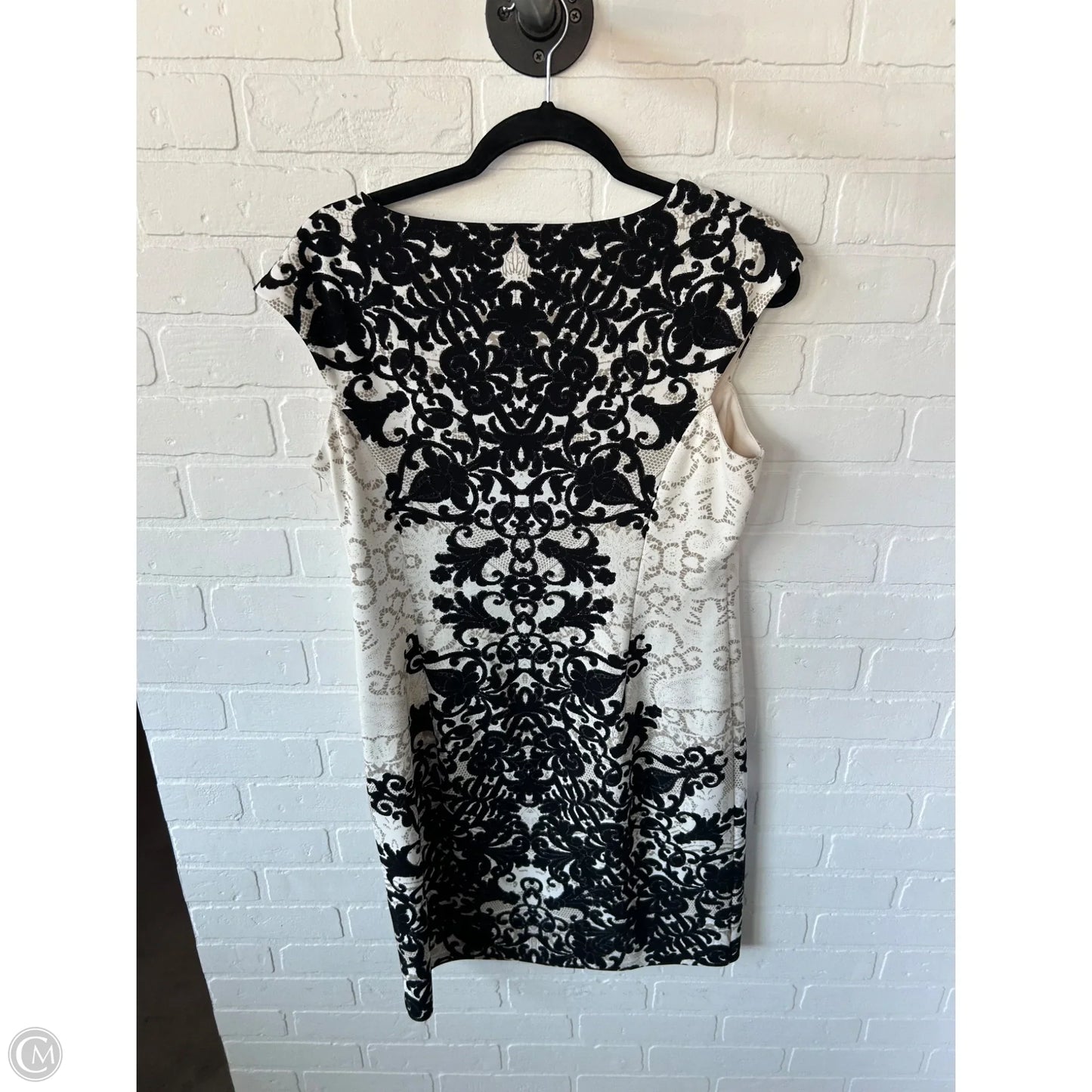 Dress Work By London Times In Black & Tan, Size: M