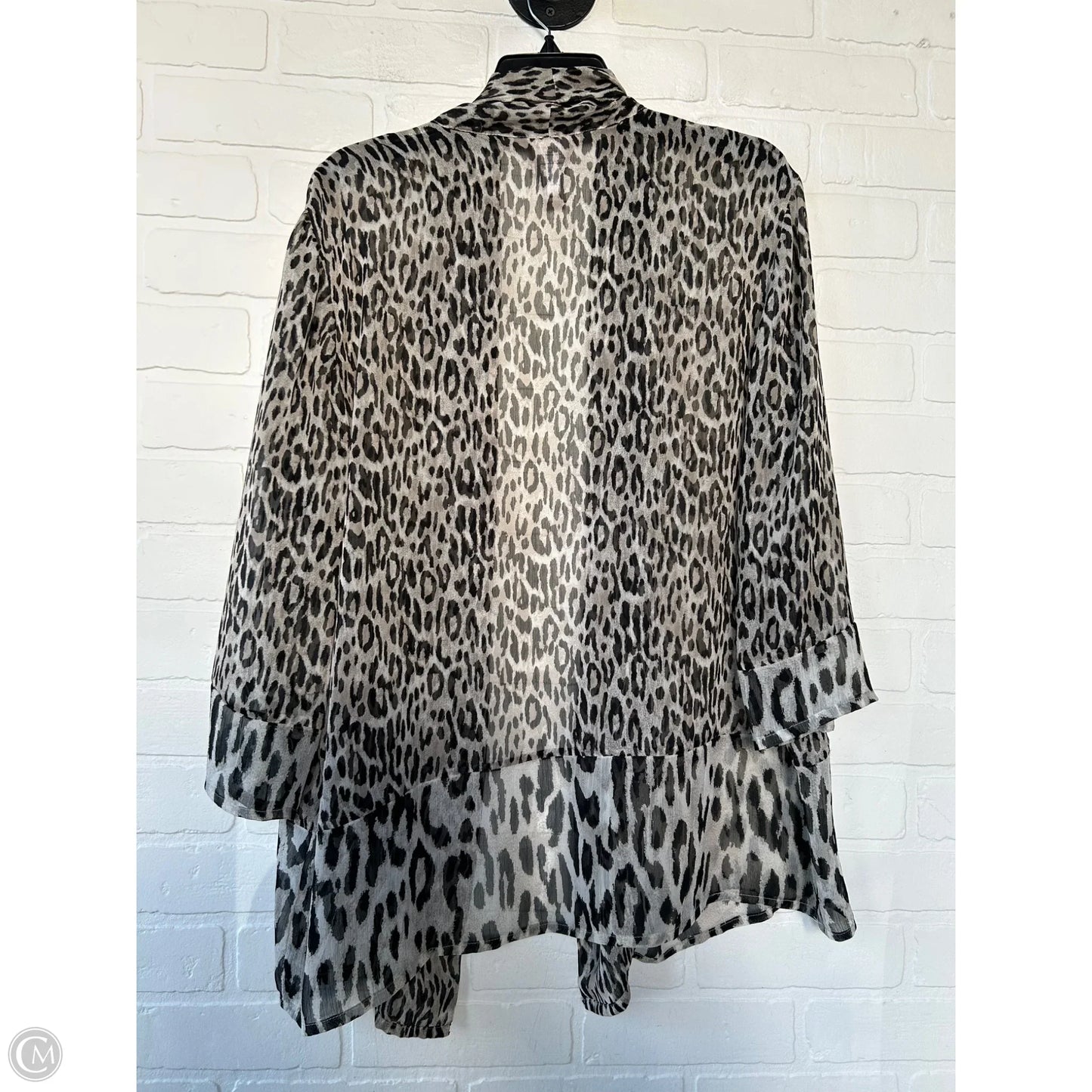 Cardigan By Chicos In Animal Print, Size: Xl