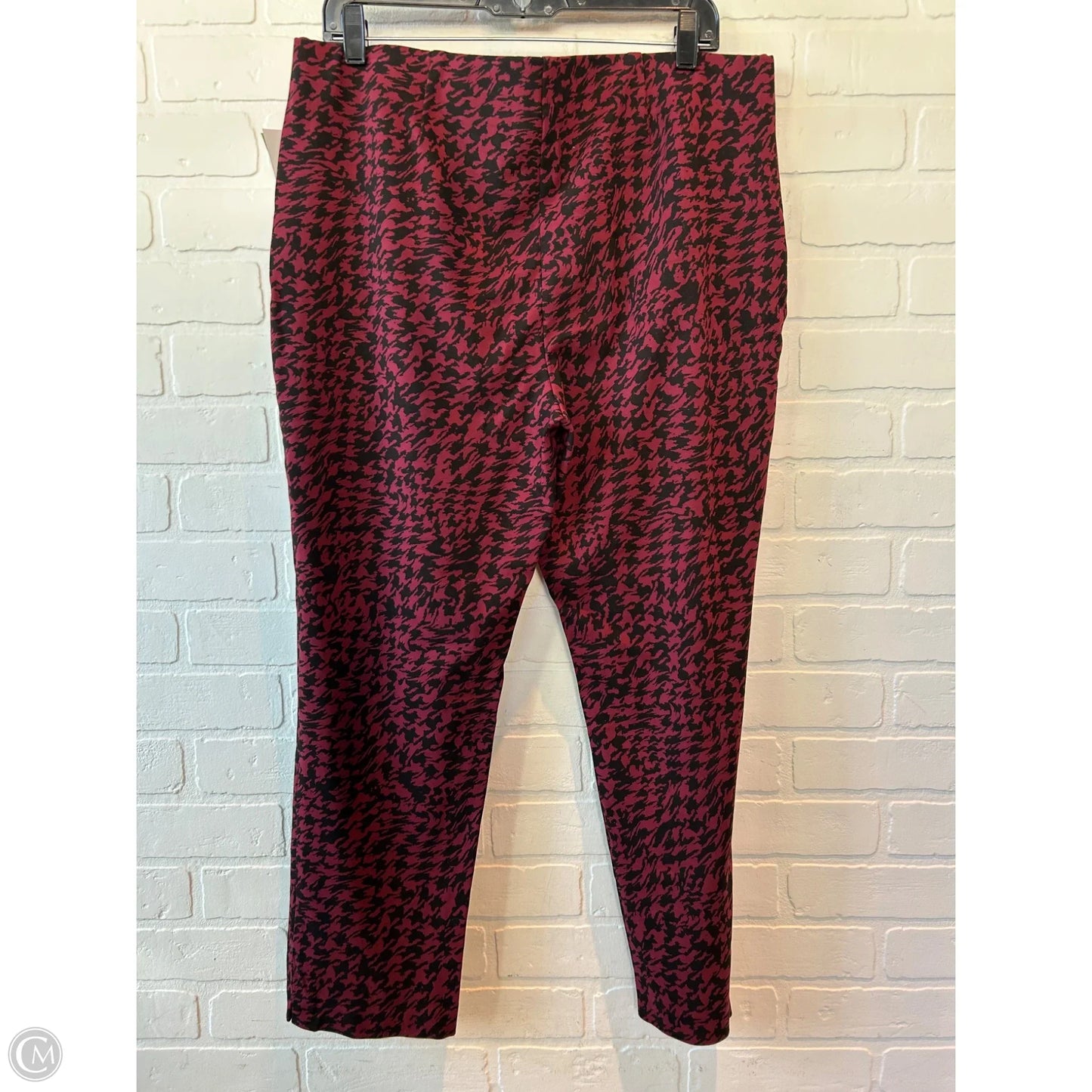 Pants Dress By Chicos In Black & Red, Size: 14