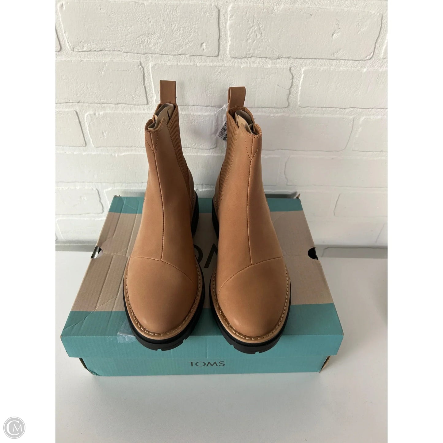 Boots Ankle Flats By Toms In Brown, Size: 7