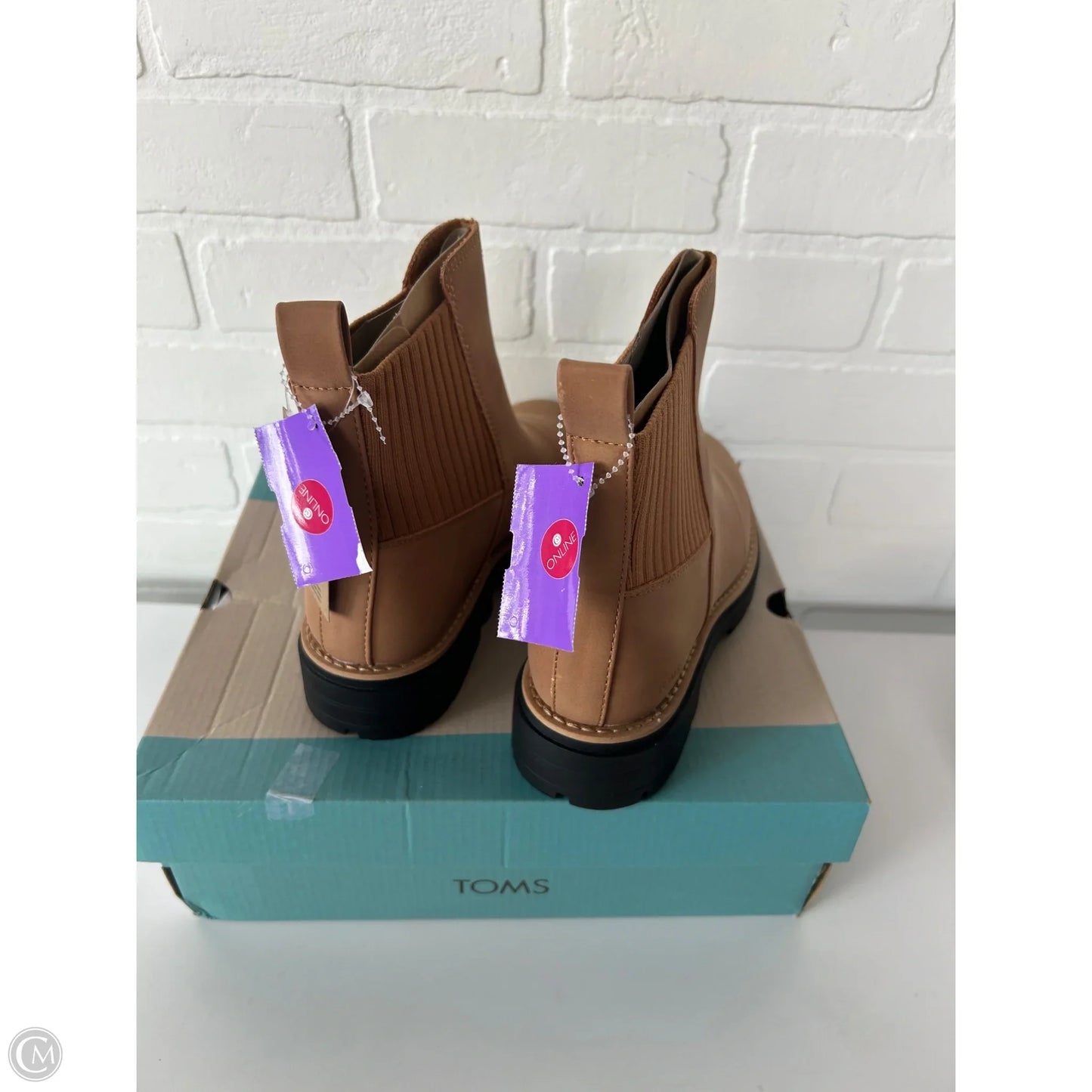 Boots Ankle Flats By Toms In Brown, Size: 7