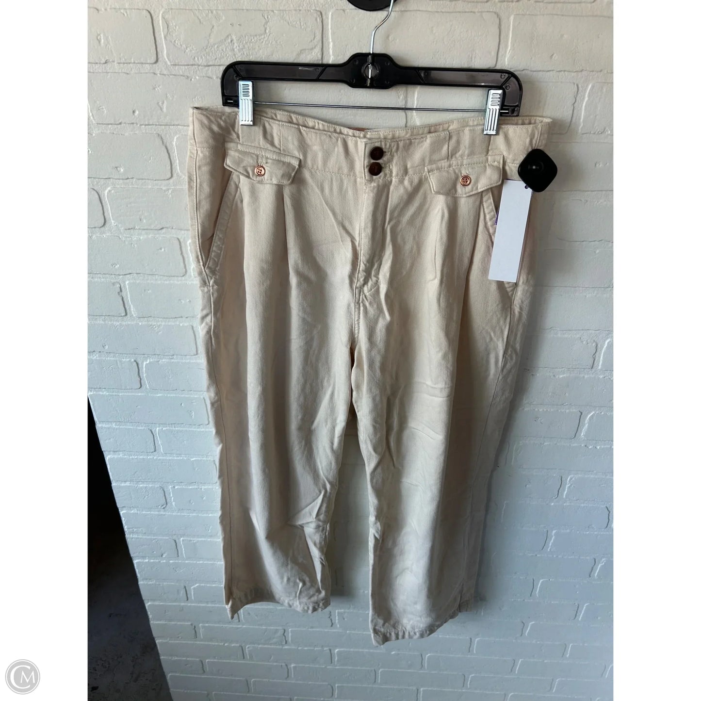 Pants Wide Leg By Pilcro In Cream, Size: 12
