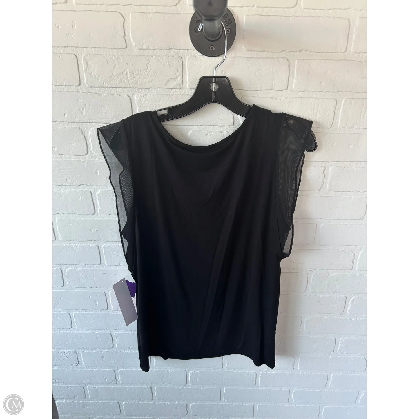 Top Sleeveless By Tahari By Arthur Levine In Black, Size: L