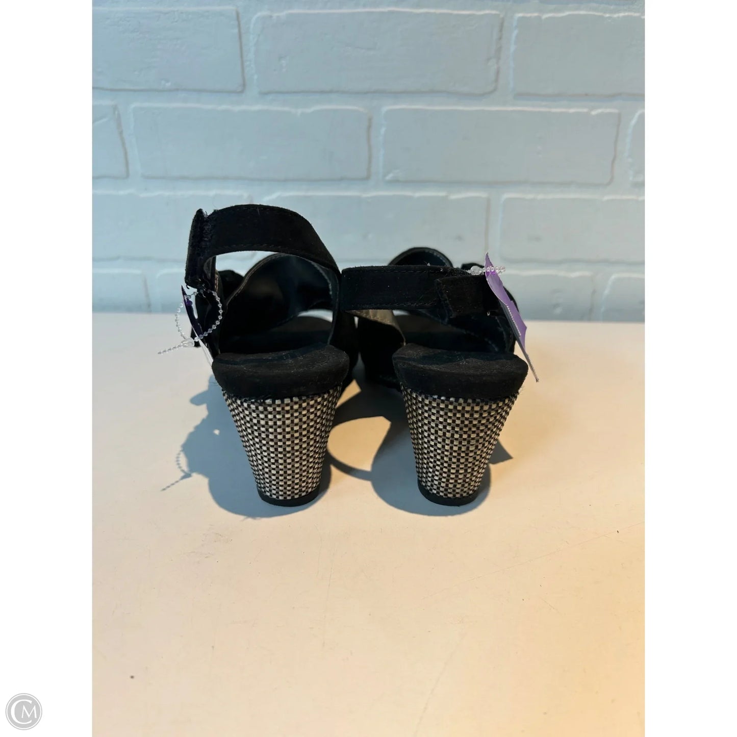 Sandals Heels Wedge By Bandolino In Black, Size: 7