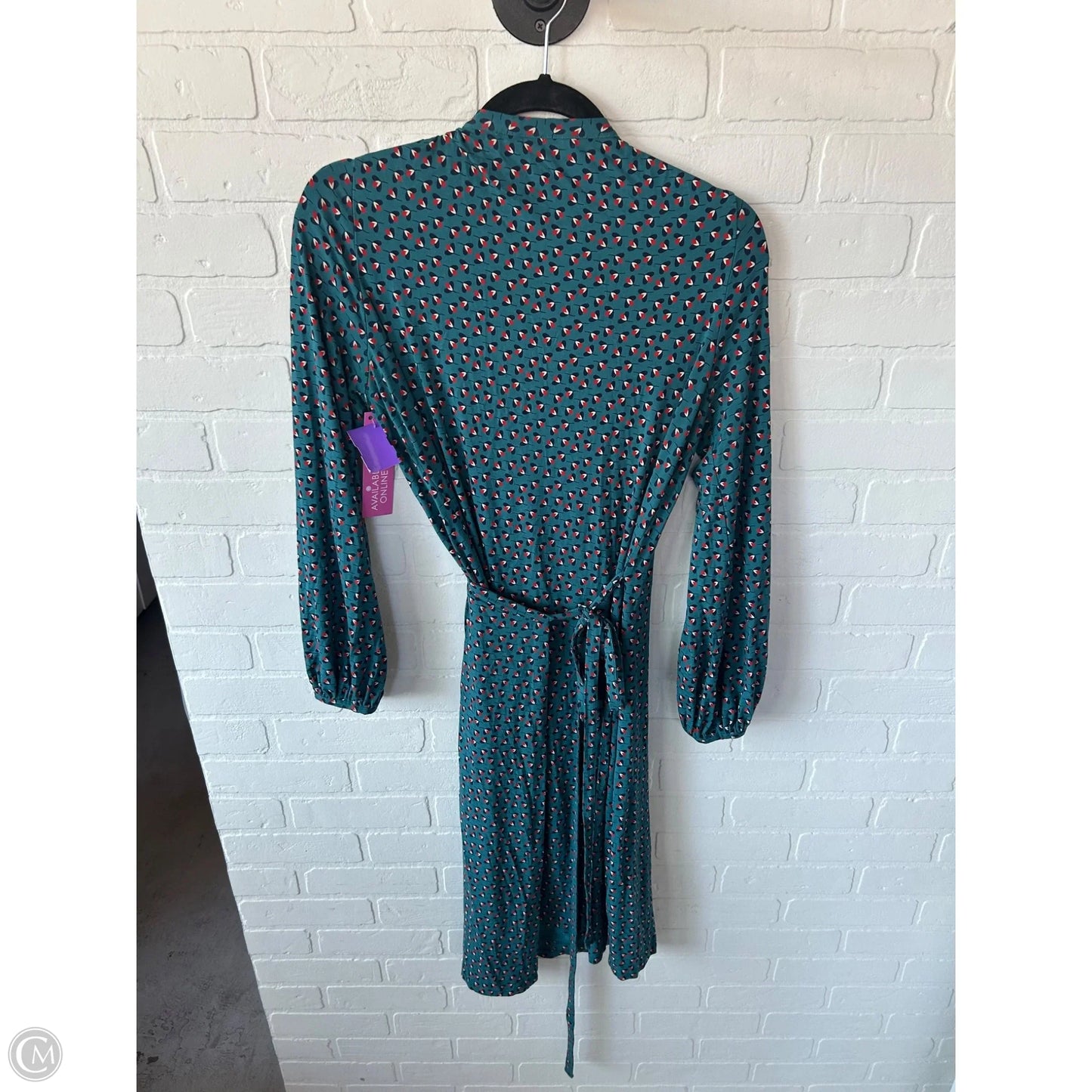 Dress Casual Short By Boden In Green & White, Size: L