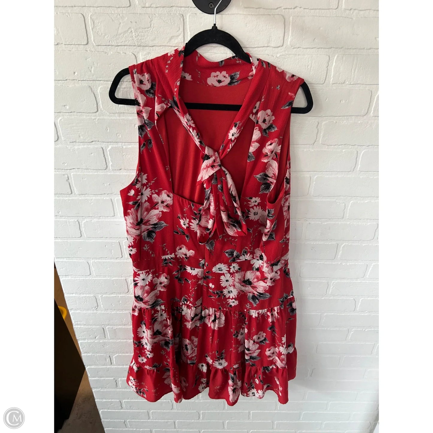 Dress Casual Short By Elle In Red, Size: Xxl