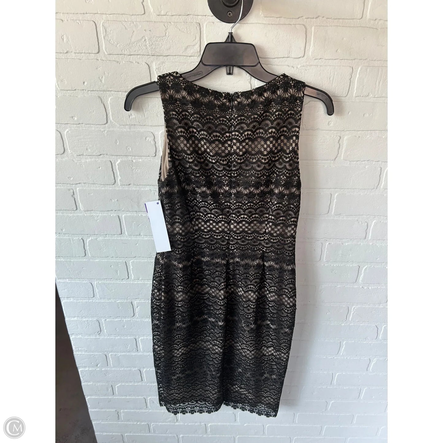 Dress Party Short By Lauren By Ralph Lauren In Black & Tan, Size: Xs