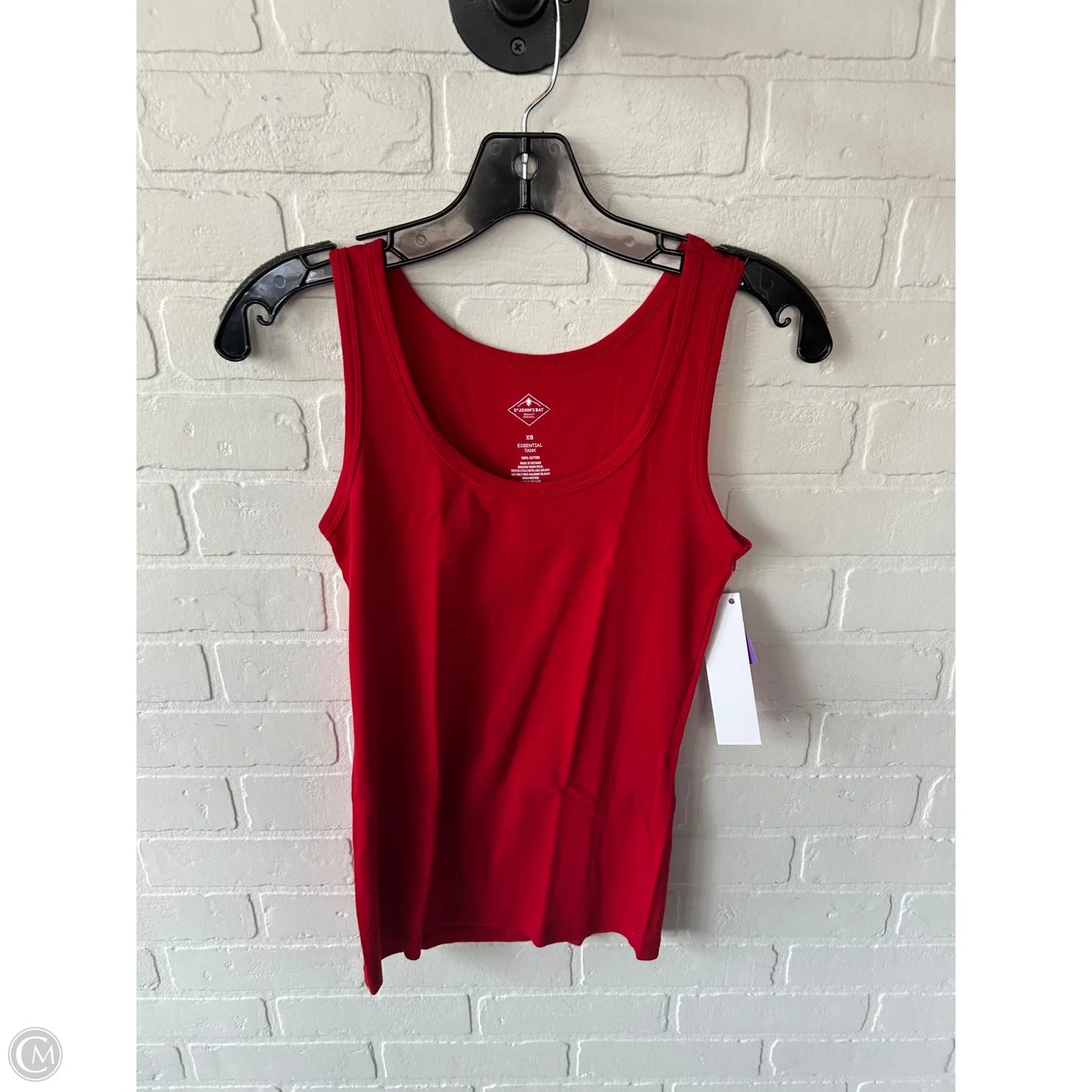 Top Sleeveless Basic By St Johns Bay In Red, Size: Xs