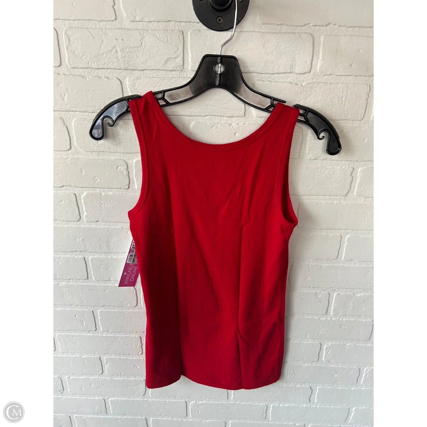 Top Sleeveless Basic By St Johns Bay In Red, Size: Xs