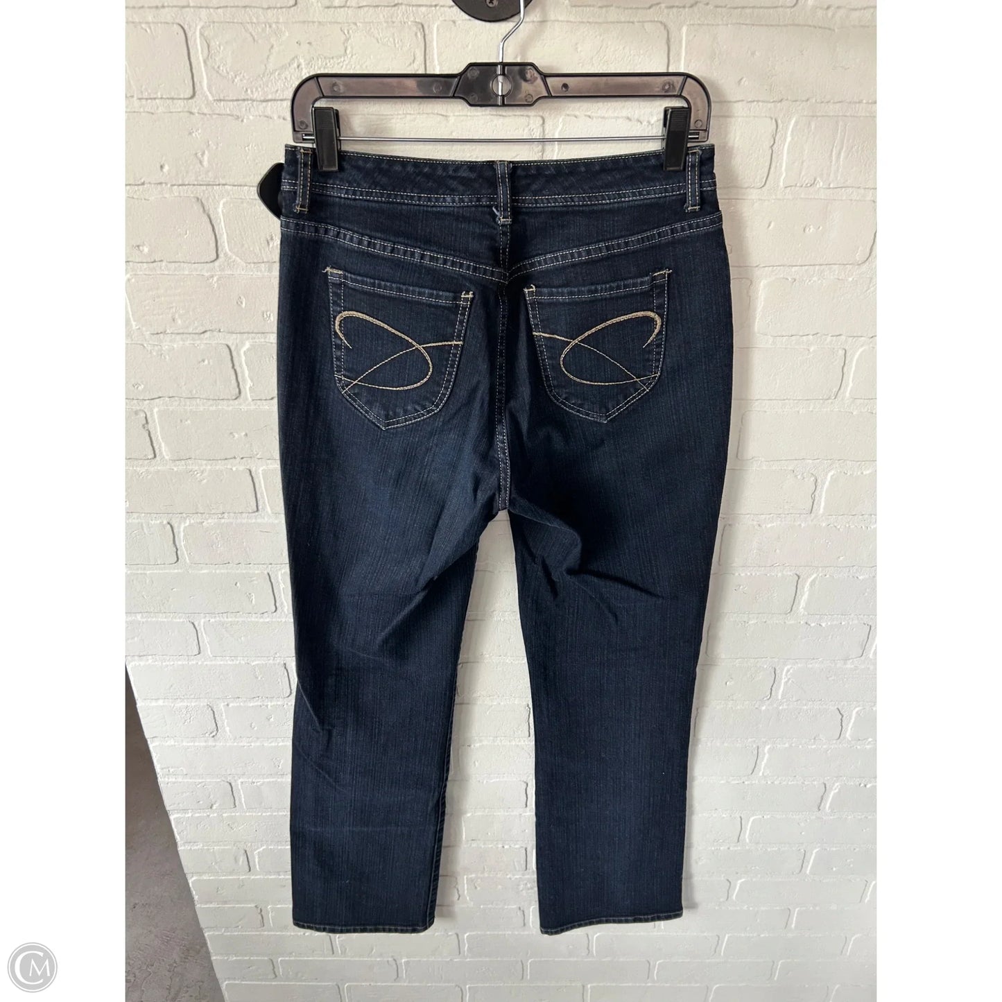 Jeans Straight By Chicos In Blue Denim, Size: 4