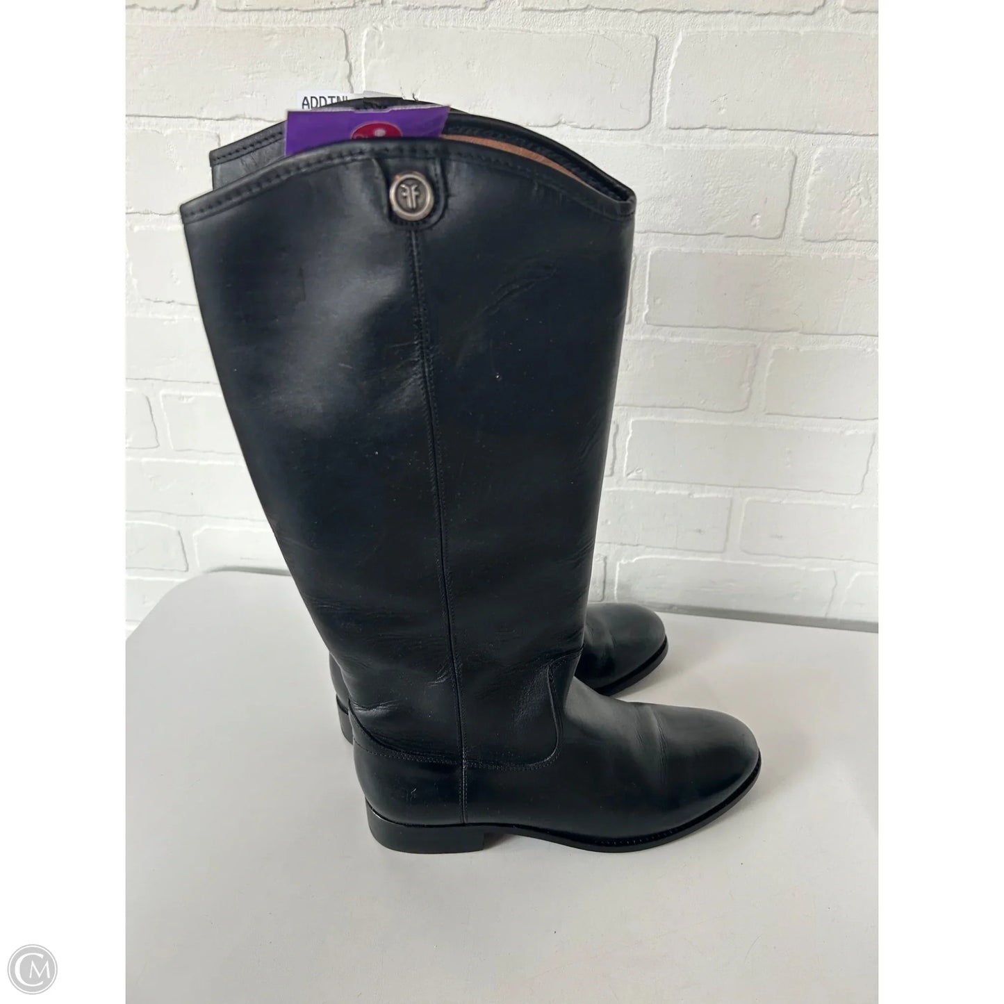 Boots Designer By Frye In Black, Size: 7.5