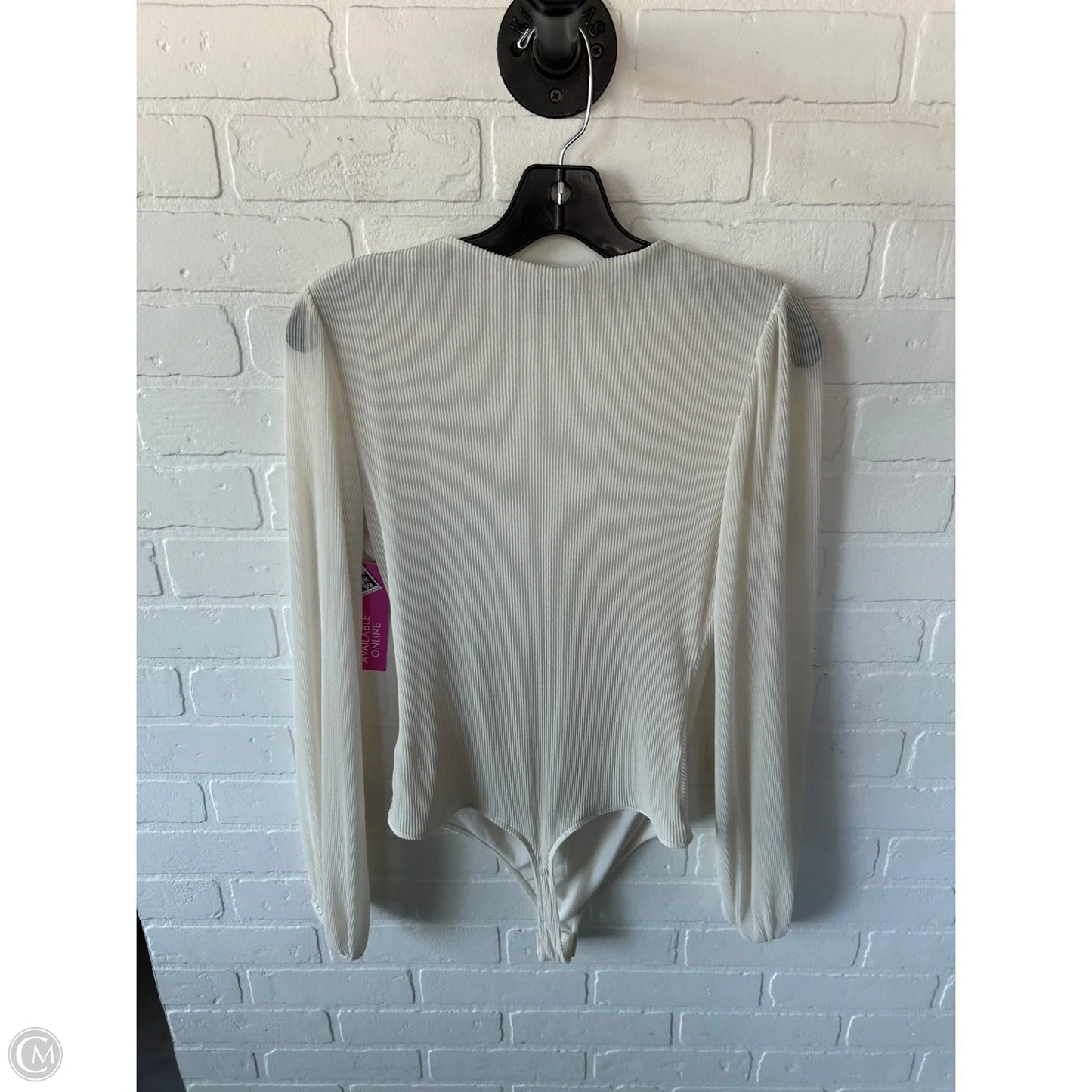 Bodysuit By Express In Cream, Size: M