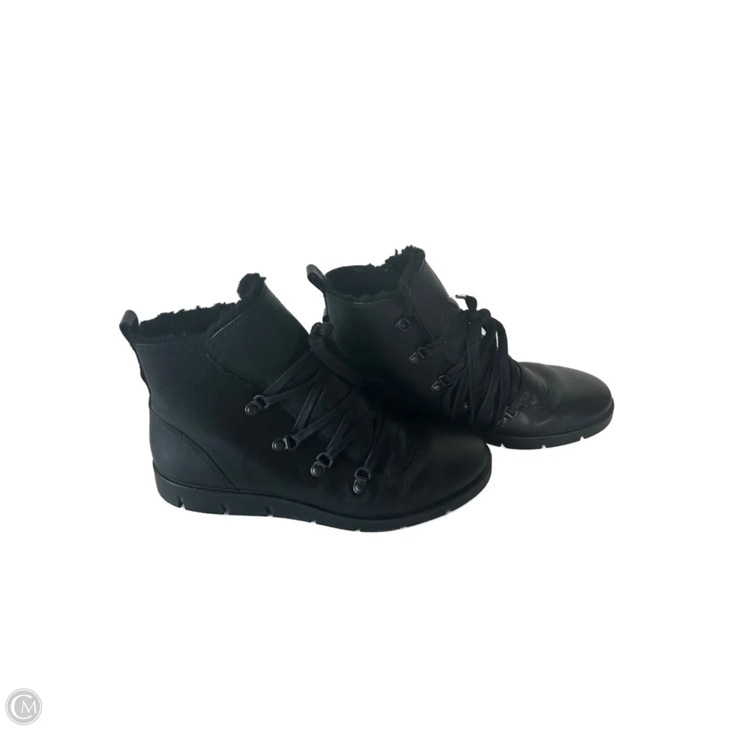 Boots Ankle Flats By Ecco In Black, Size: 10