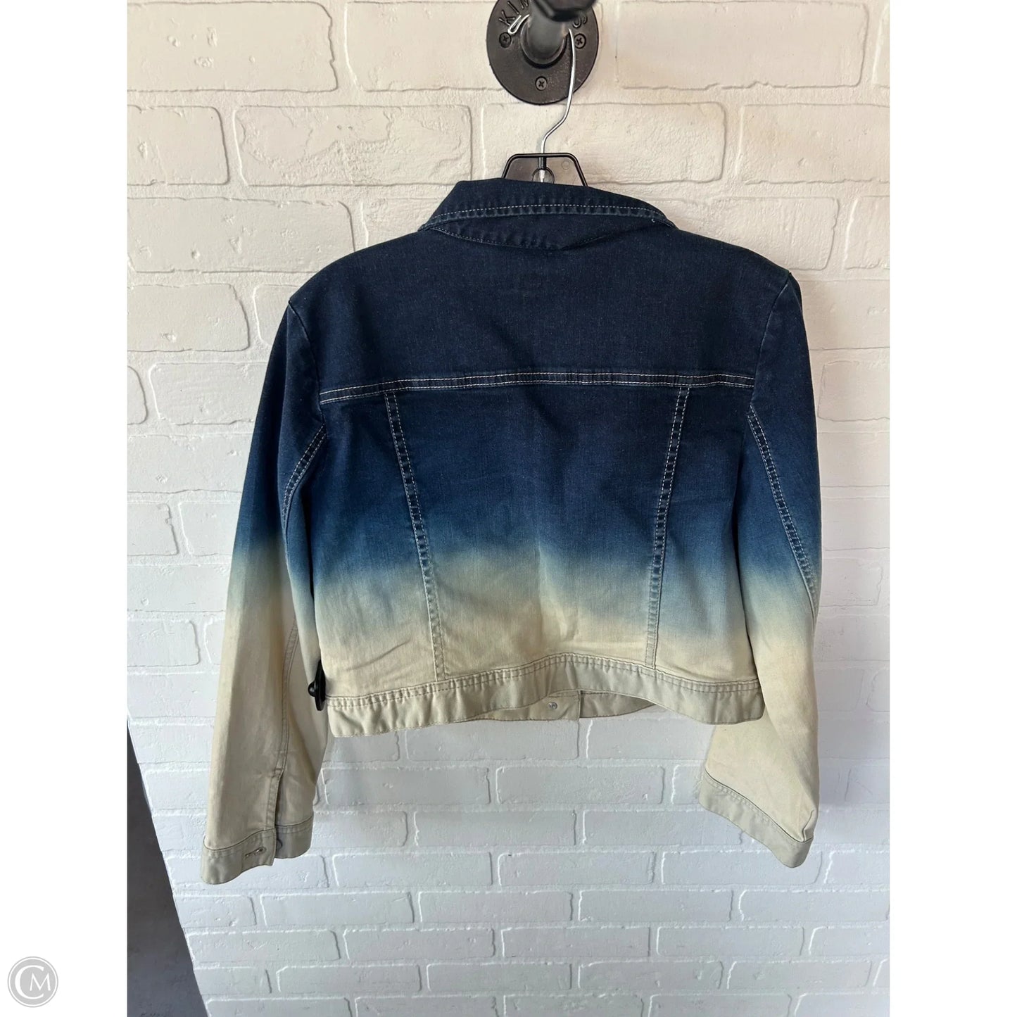 Jacket Denim By Chicos In Blue Denim, Size: L