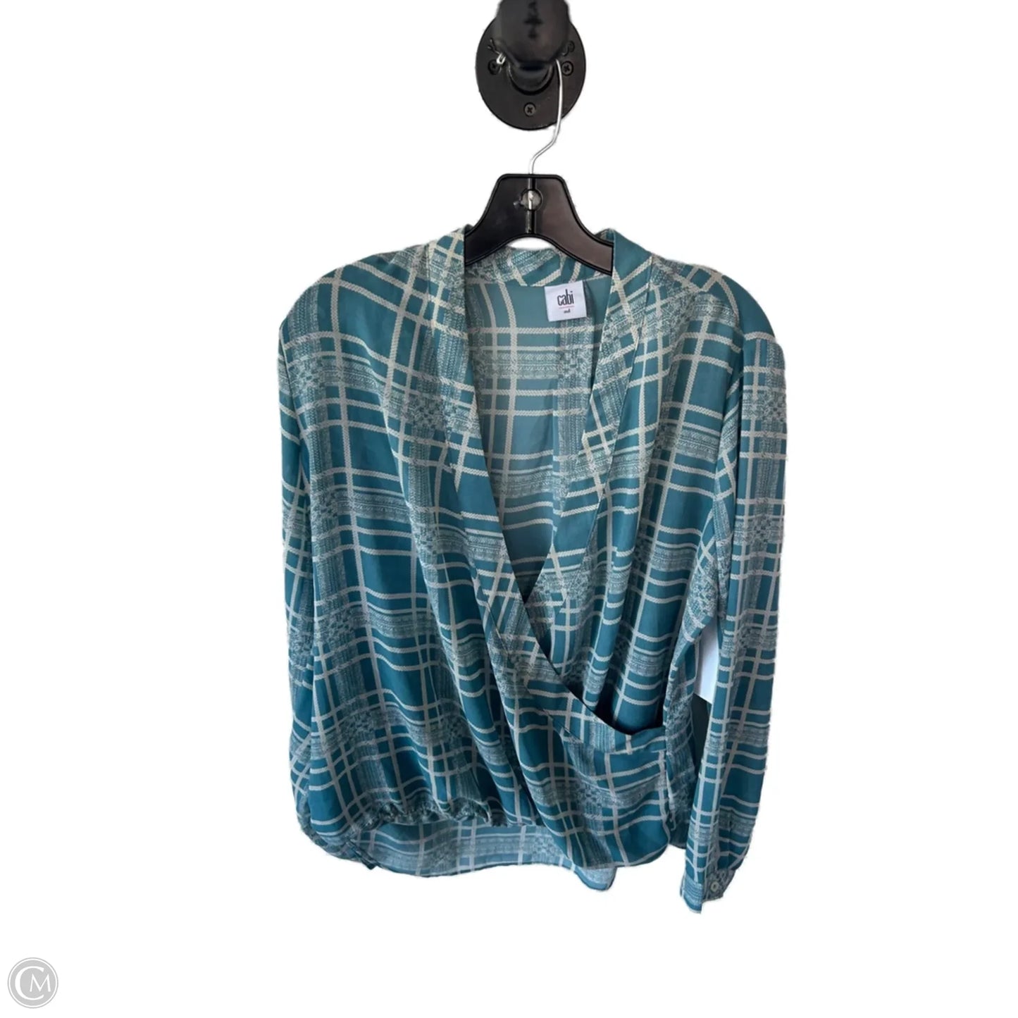 Top Long Sleeve By Cabi In Blue, Size: M