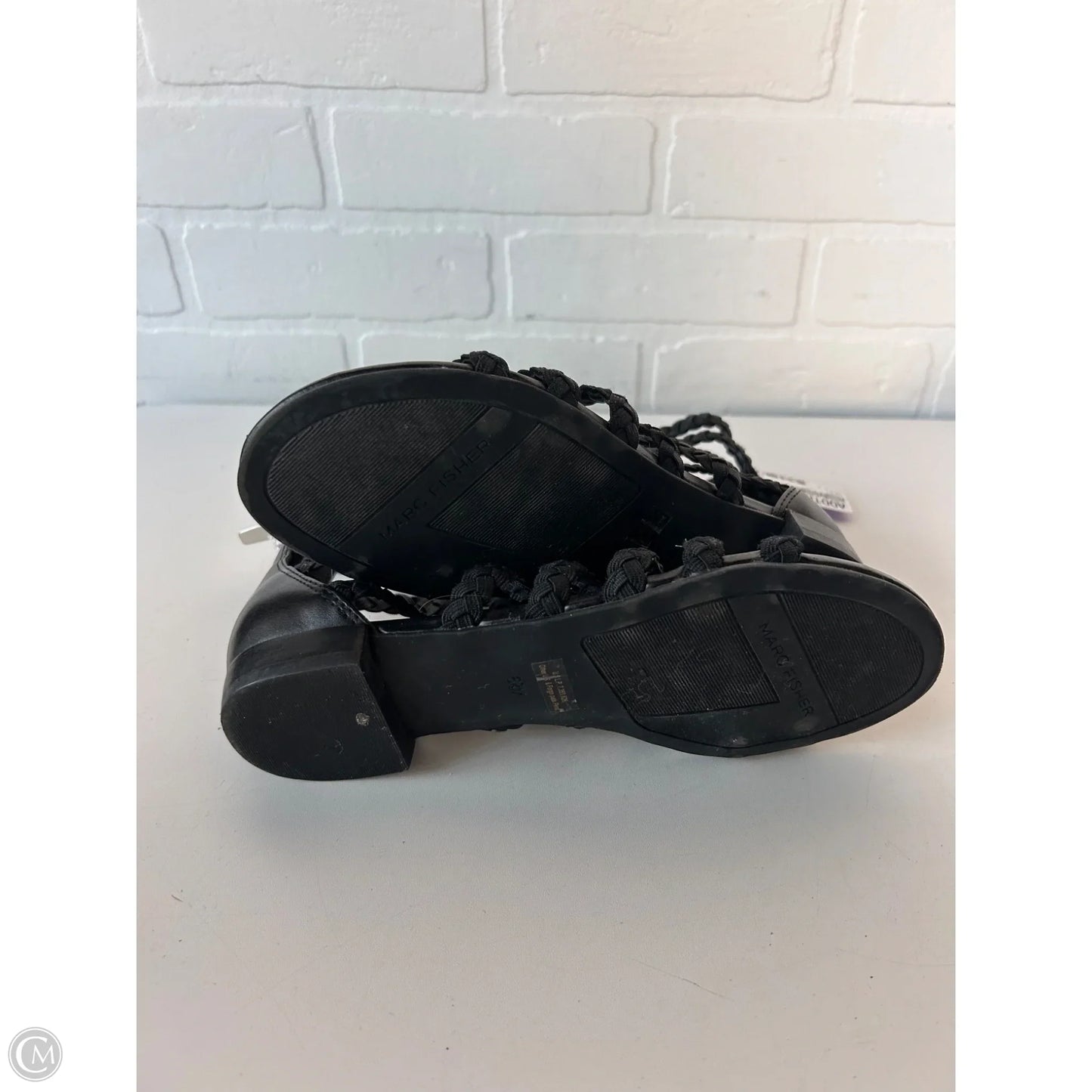 Sandals Flats By Marc Fisher In Black, Size: 6.5